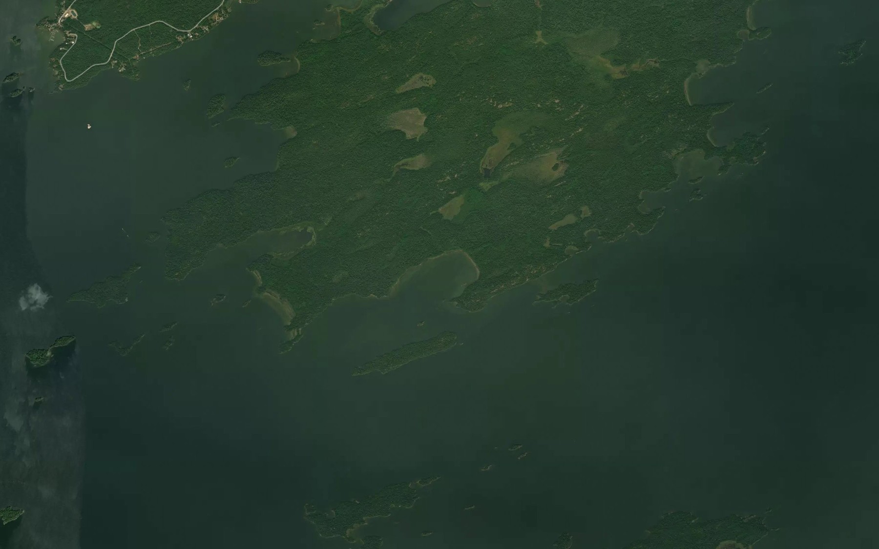 Satellite map of the Kennedy's Bay