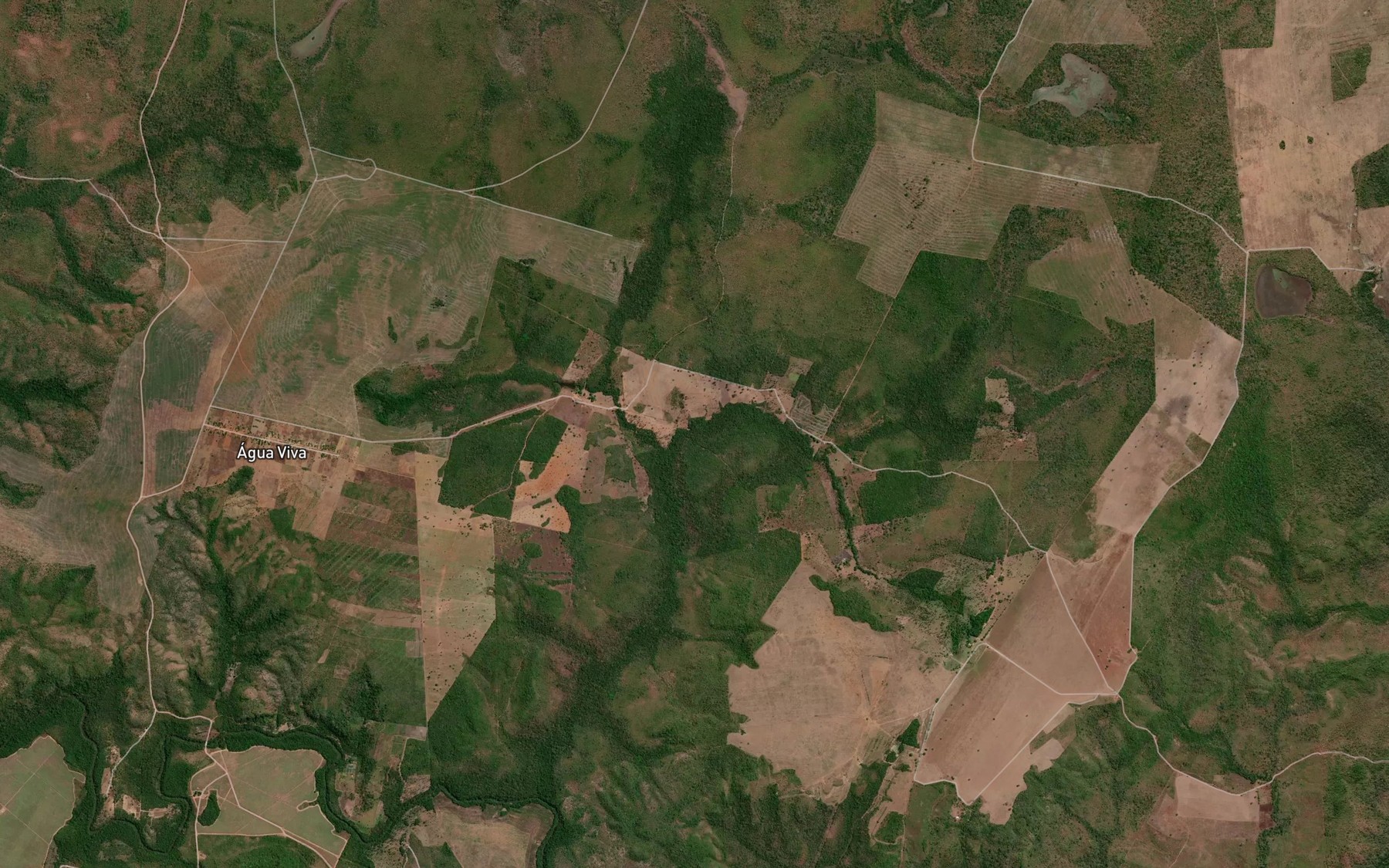 Satellite map of the Corrego Brejao