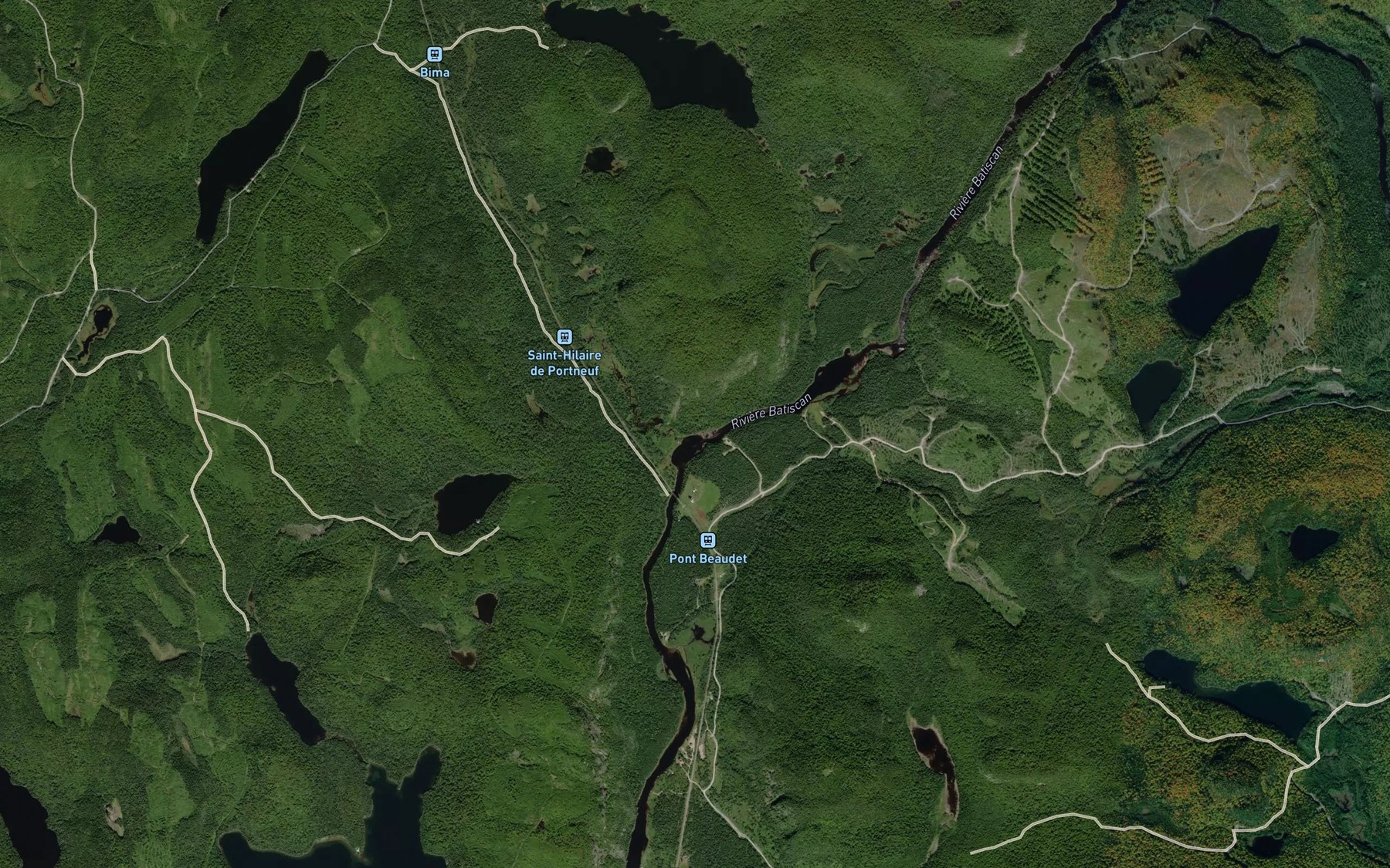 Satellite map of the Ruisseau du Centre