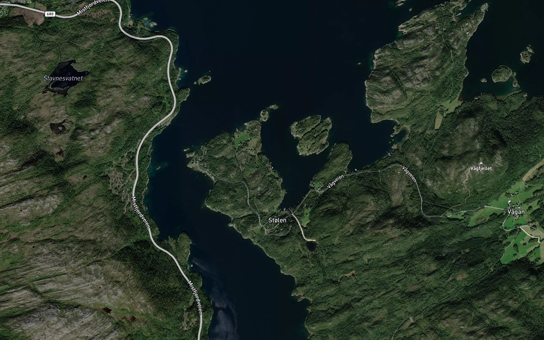 Satellite map of the Bekkabukta