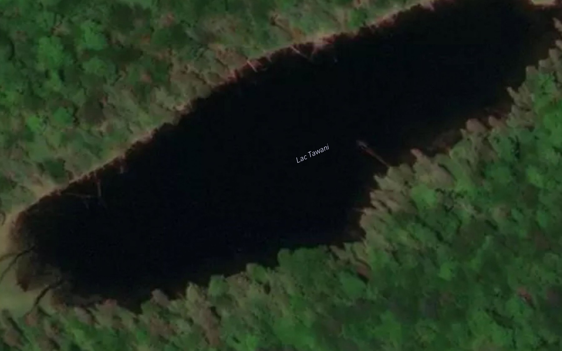 Satellite map of the Lac Tawani