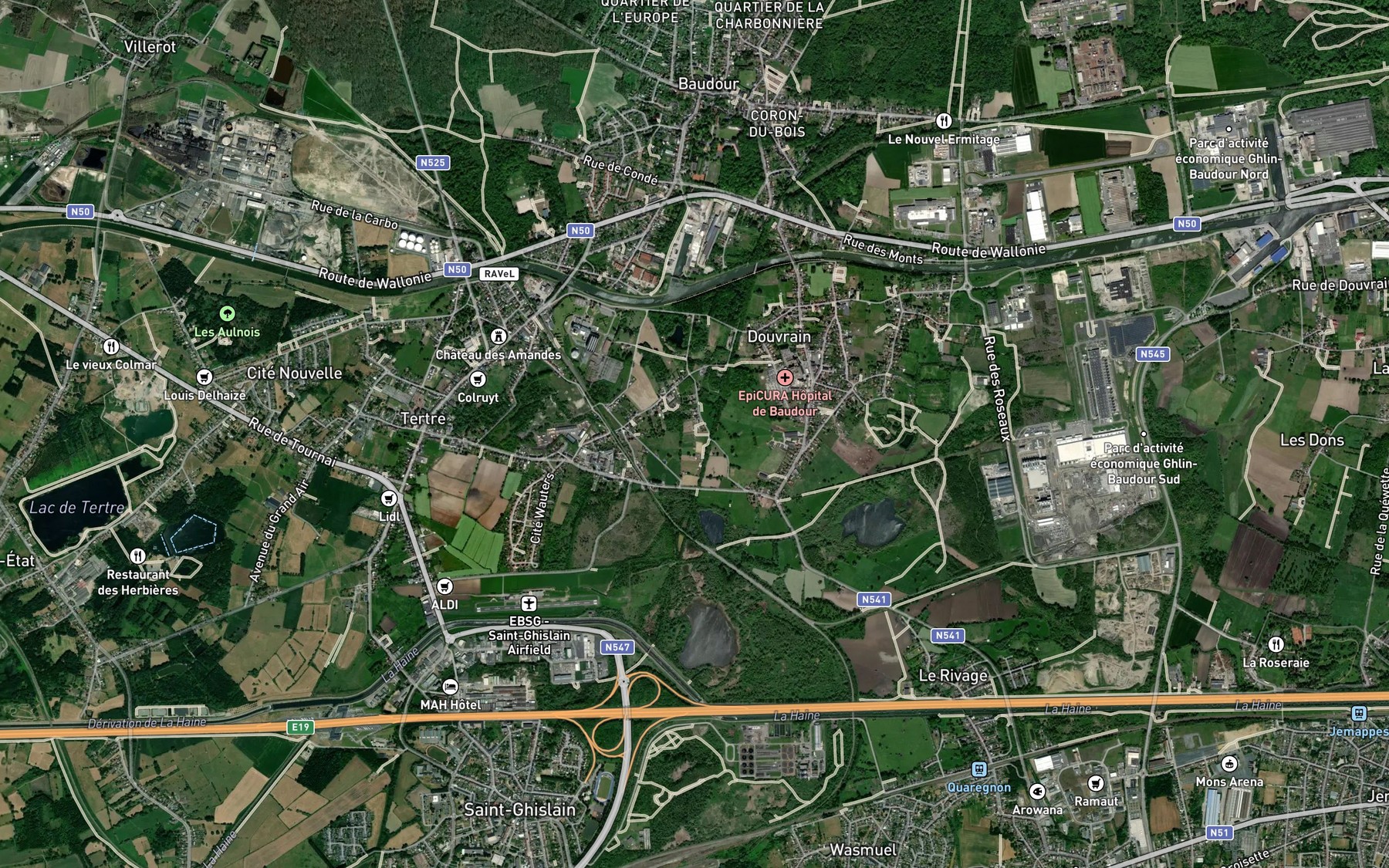 Satellite map of the Gronde