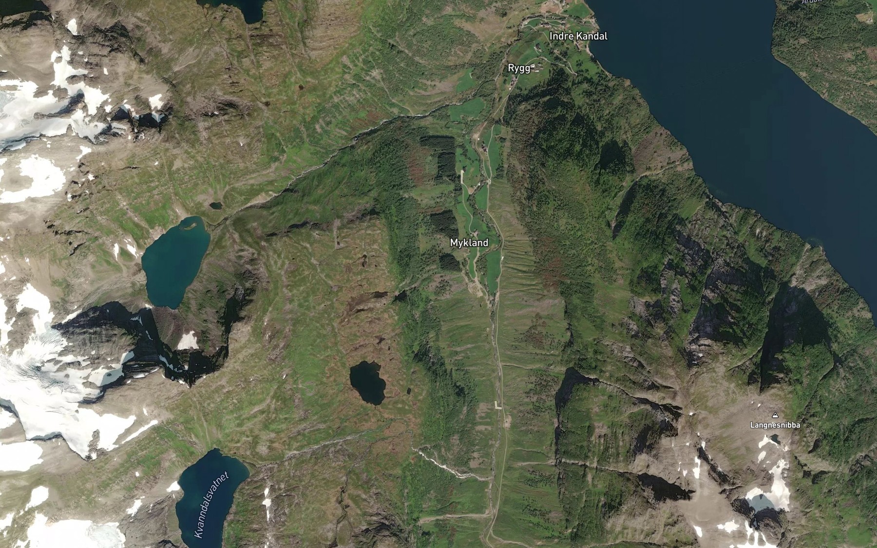 Satellite map of the Storegrova