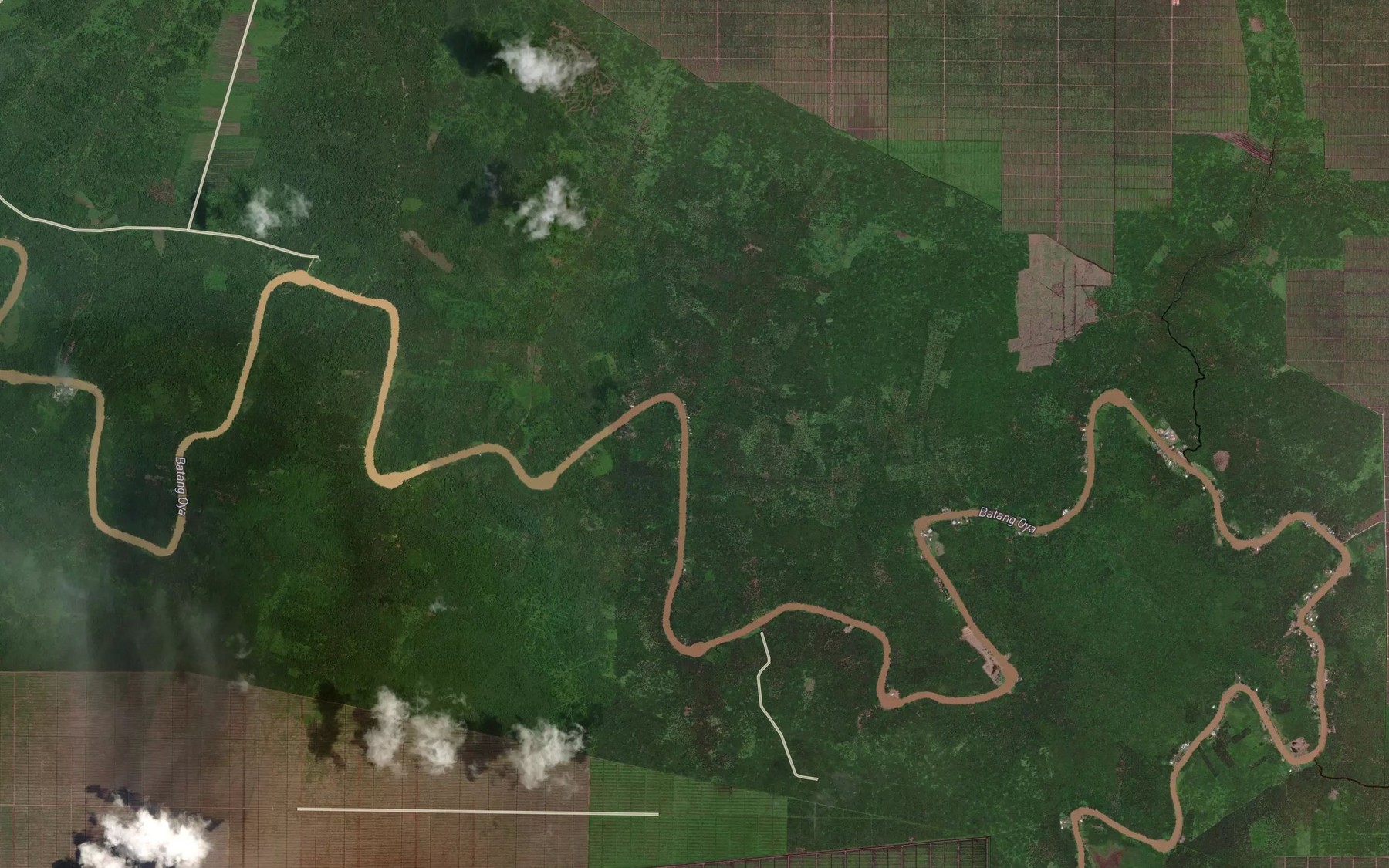 Satellite map of the Sungai Sidi