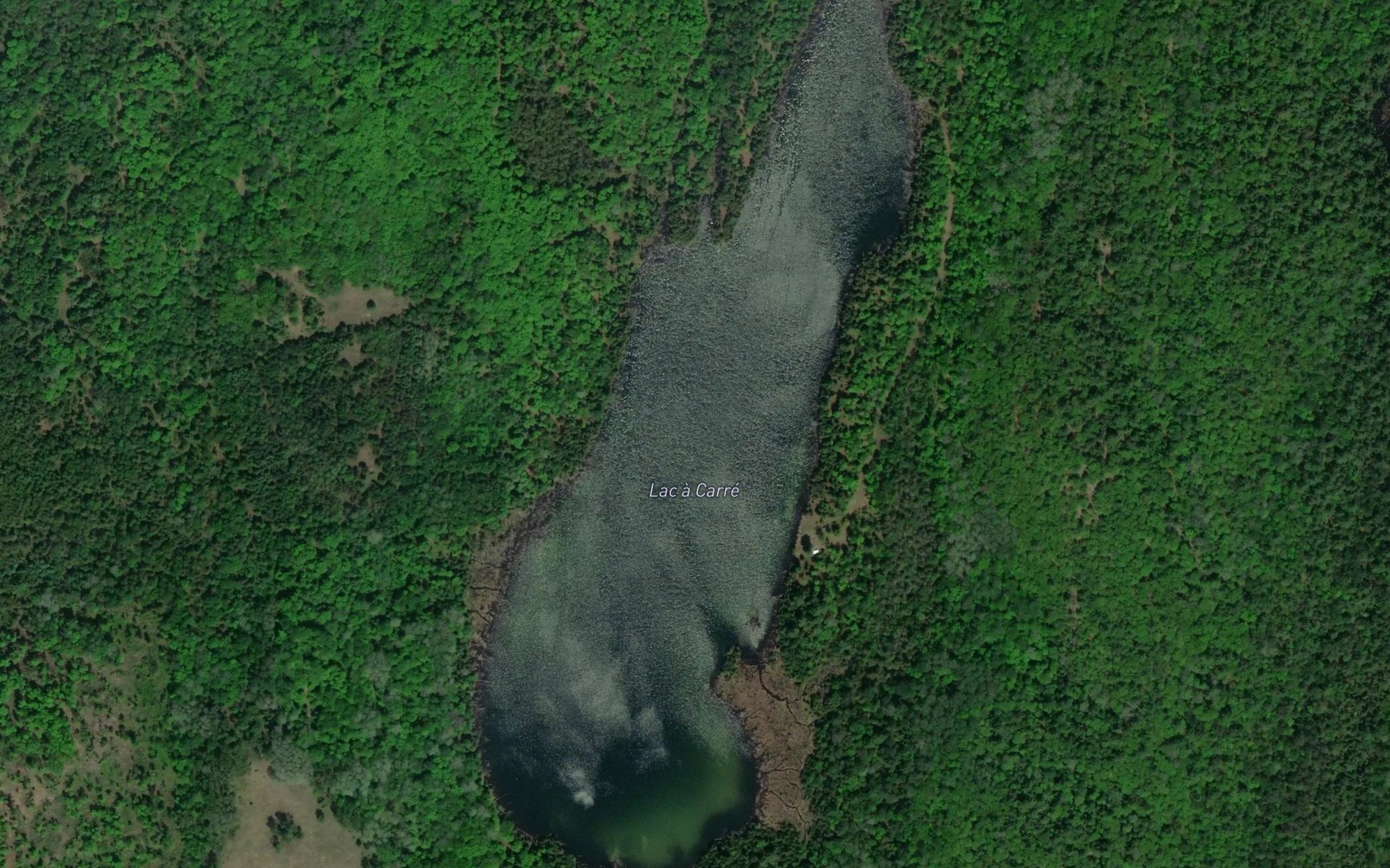 Satellite map of the Lac a Carre
