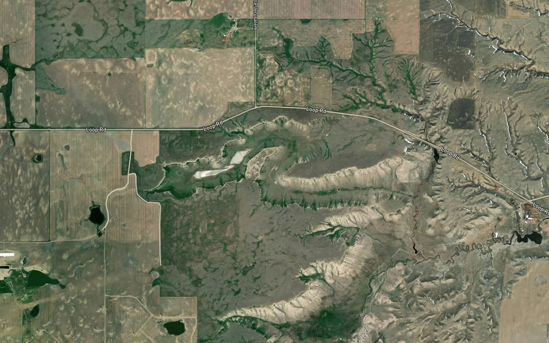 Satellite map of the Hemmings Lake