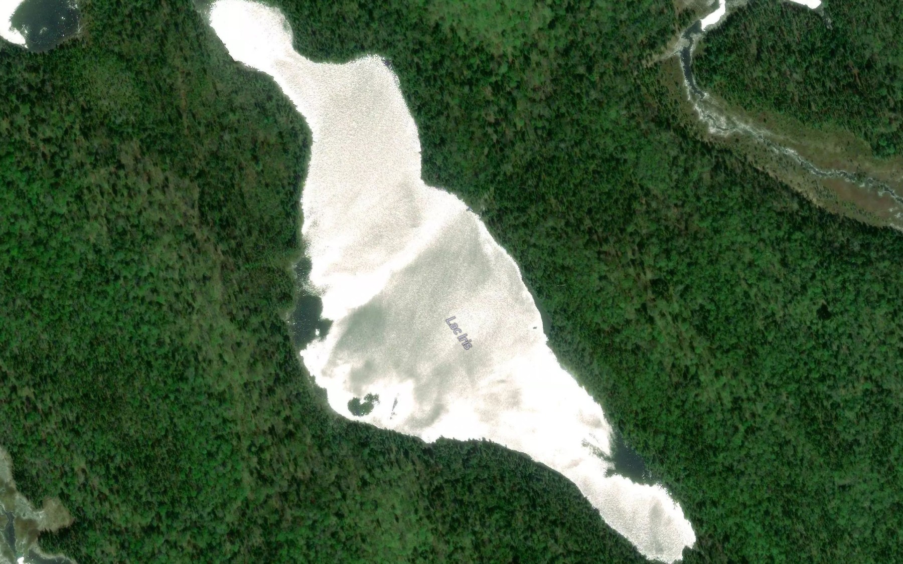 Satellite map of the Lac Iris
