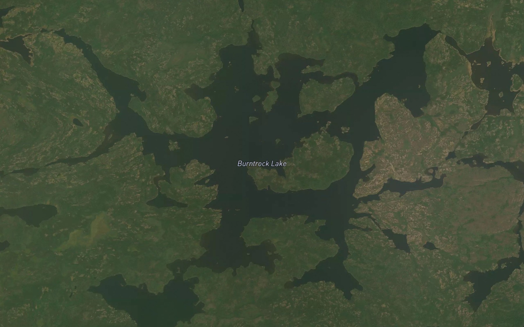 Satellite map of the Burntrock Lake