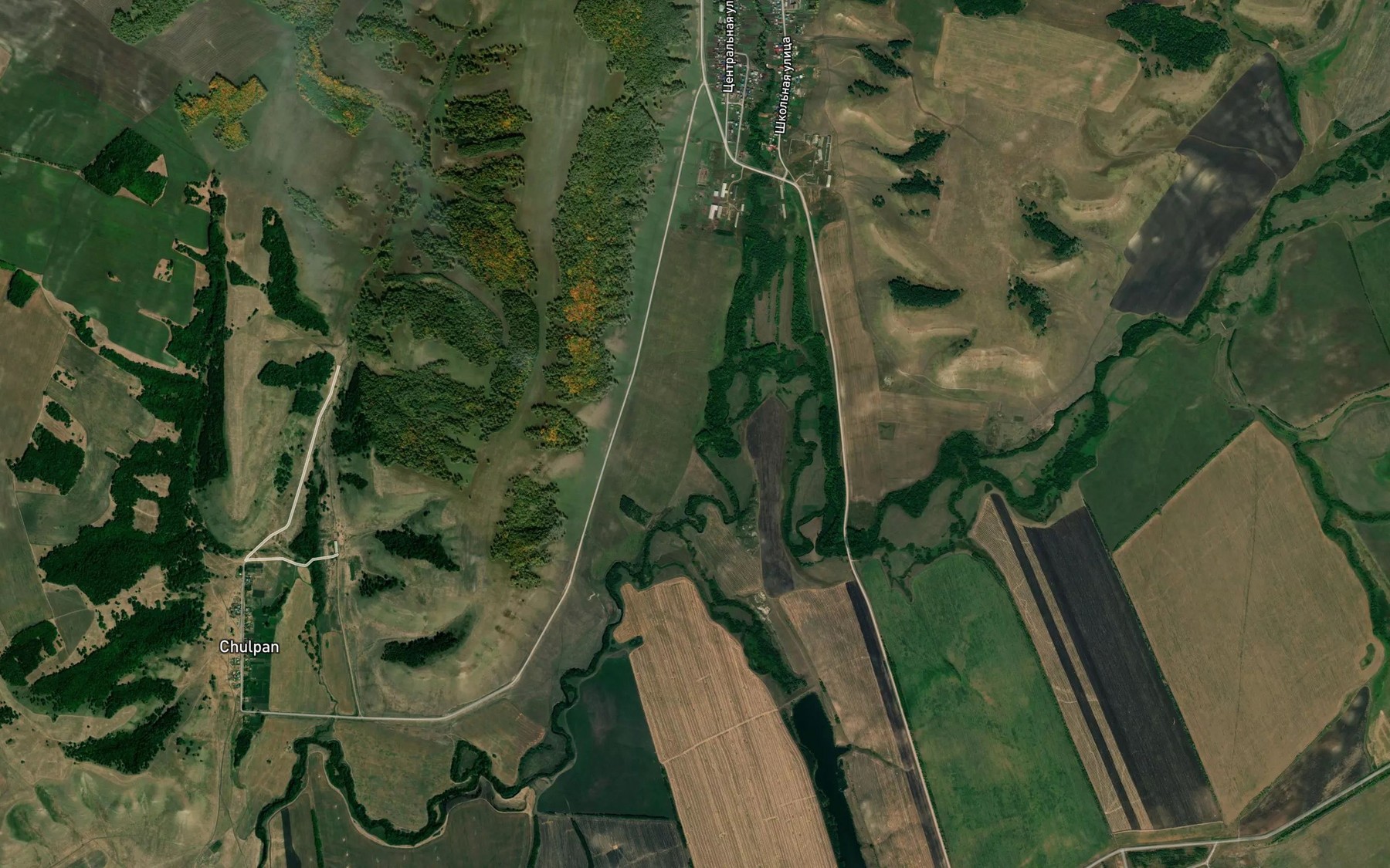 Satellite map of the Satyyevka