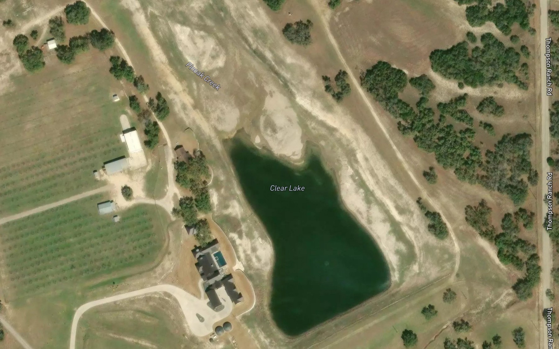 Satellite map of the Clear Lake