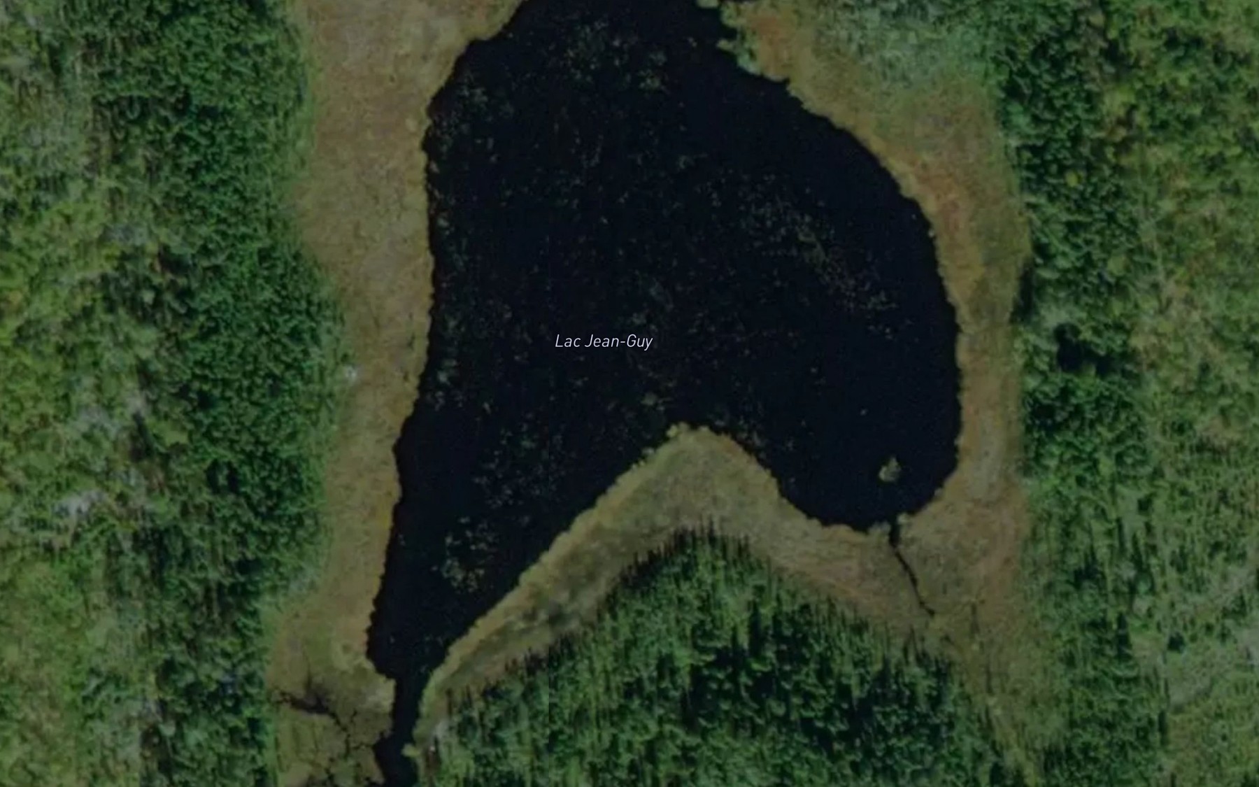 Satellite map of the Lac Jean-Guy