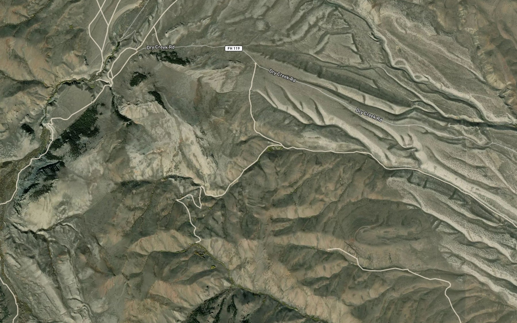Satellite map of the Buck Springs