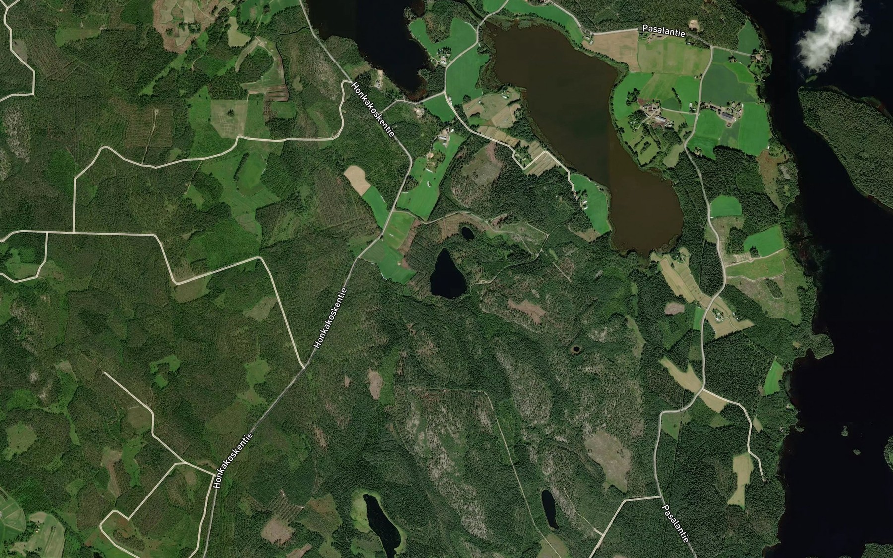 Satellite map of the Iso Suojarvi