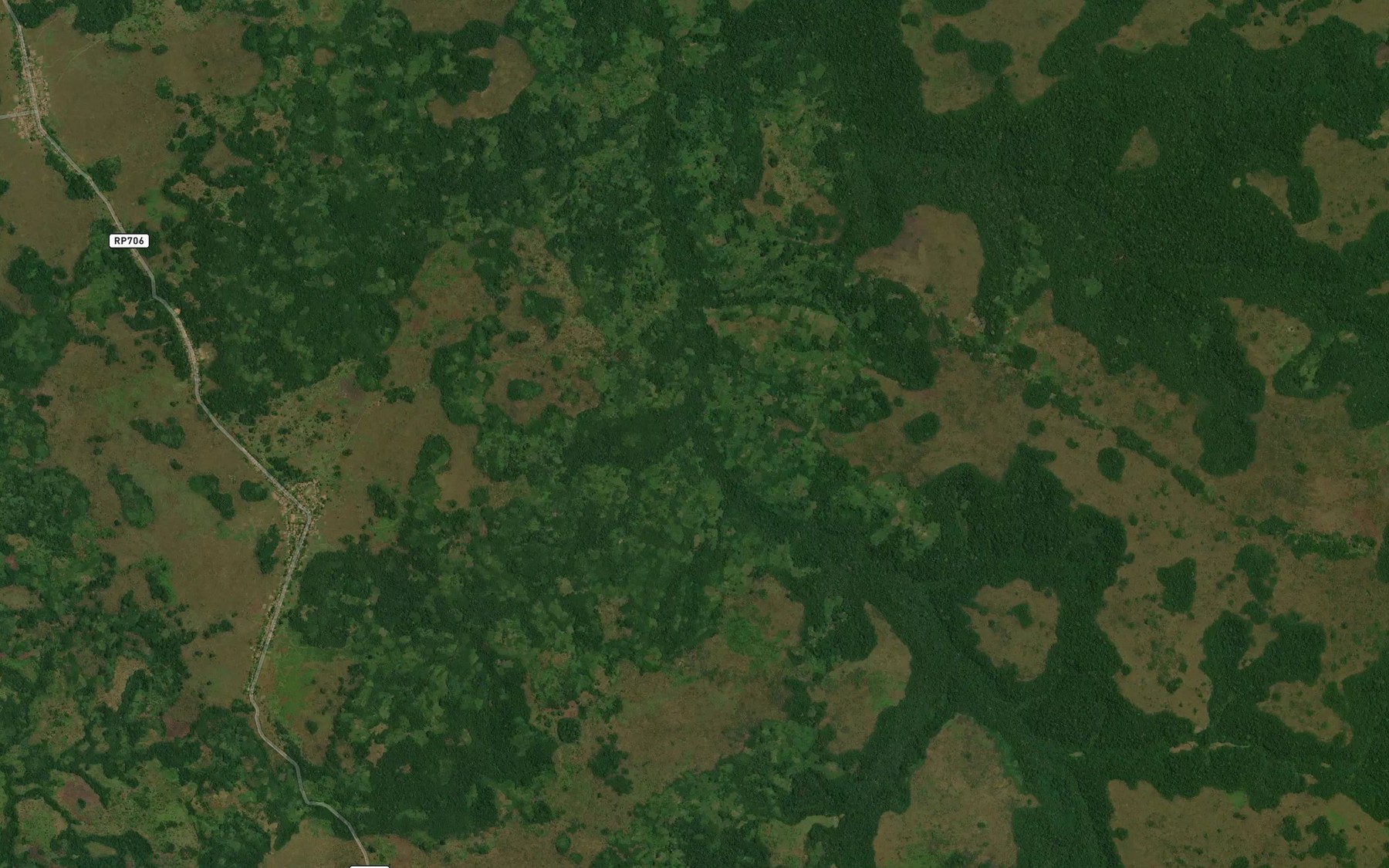 Satellite map of the Kalombe
