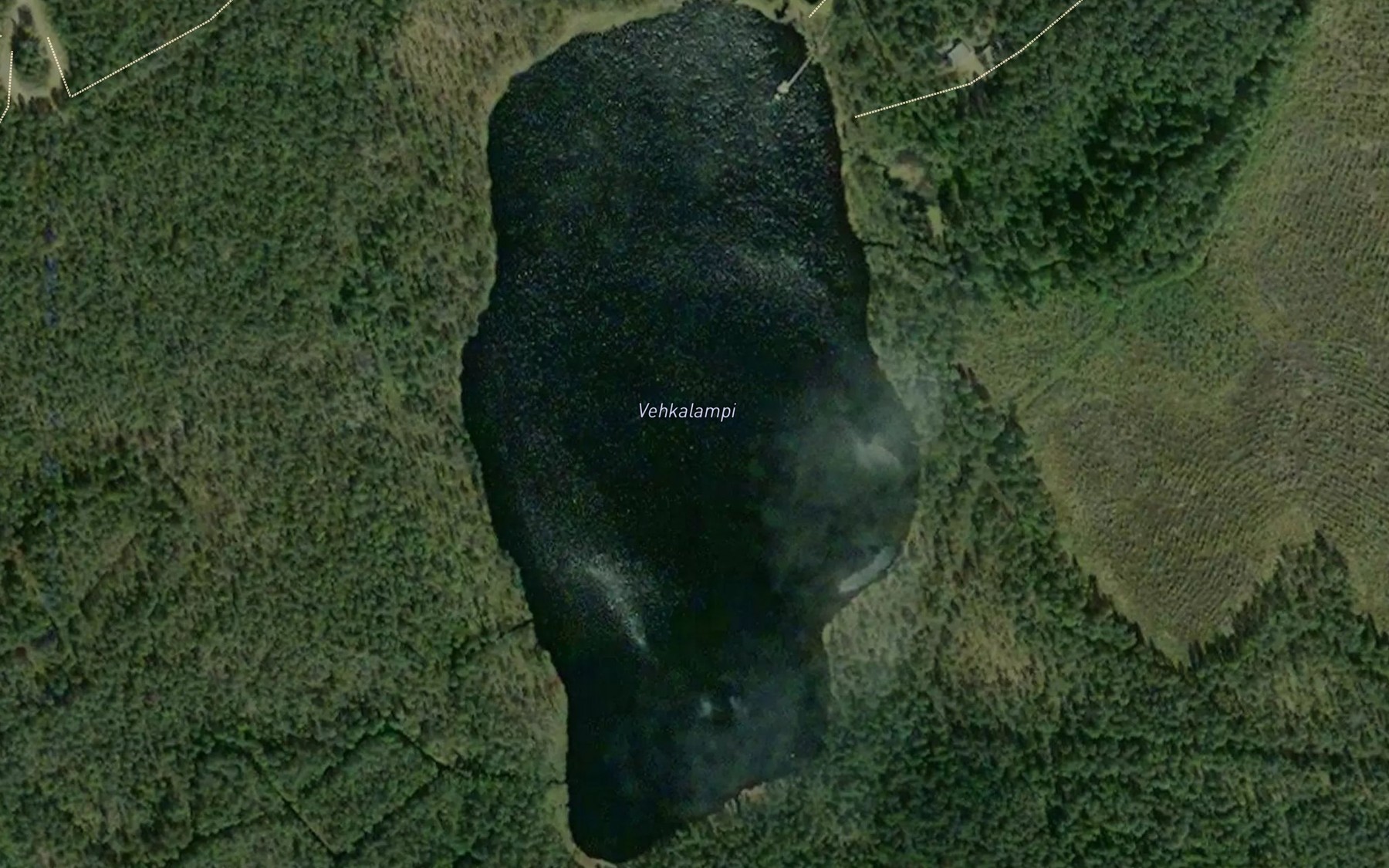Satellite map of the Vehkalampi