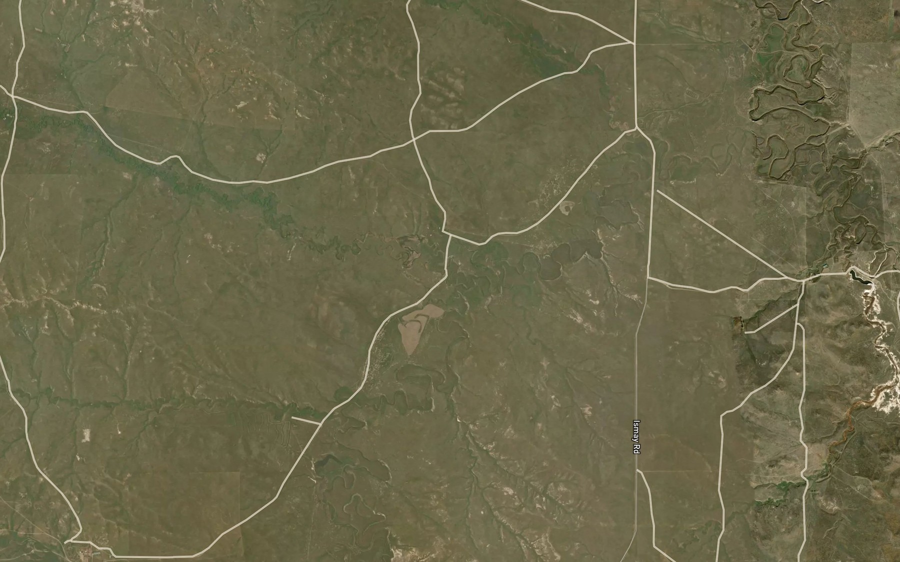 Satellite map of the Antelope Creek