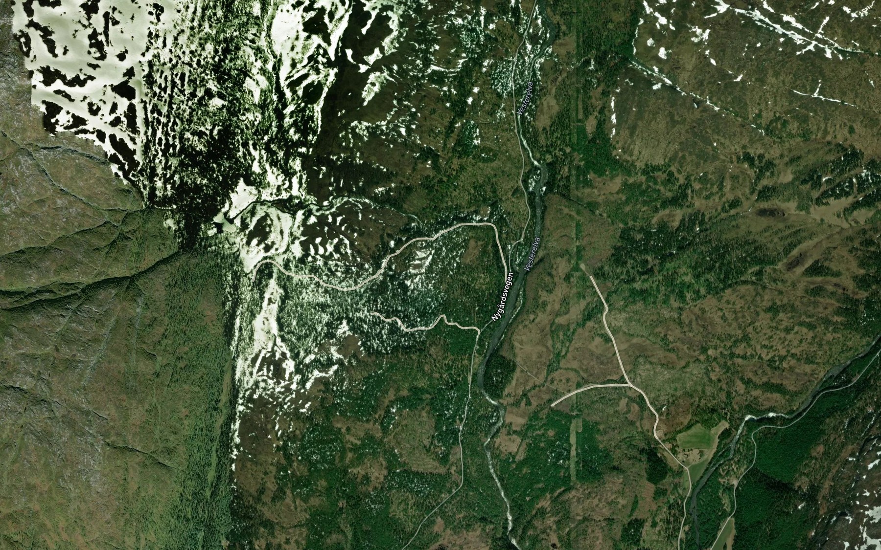 Satellite map of the Brennbekken