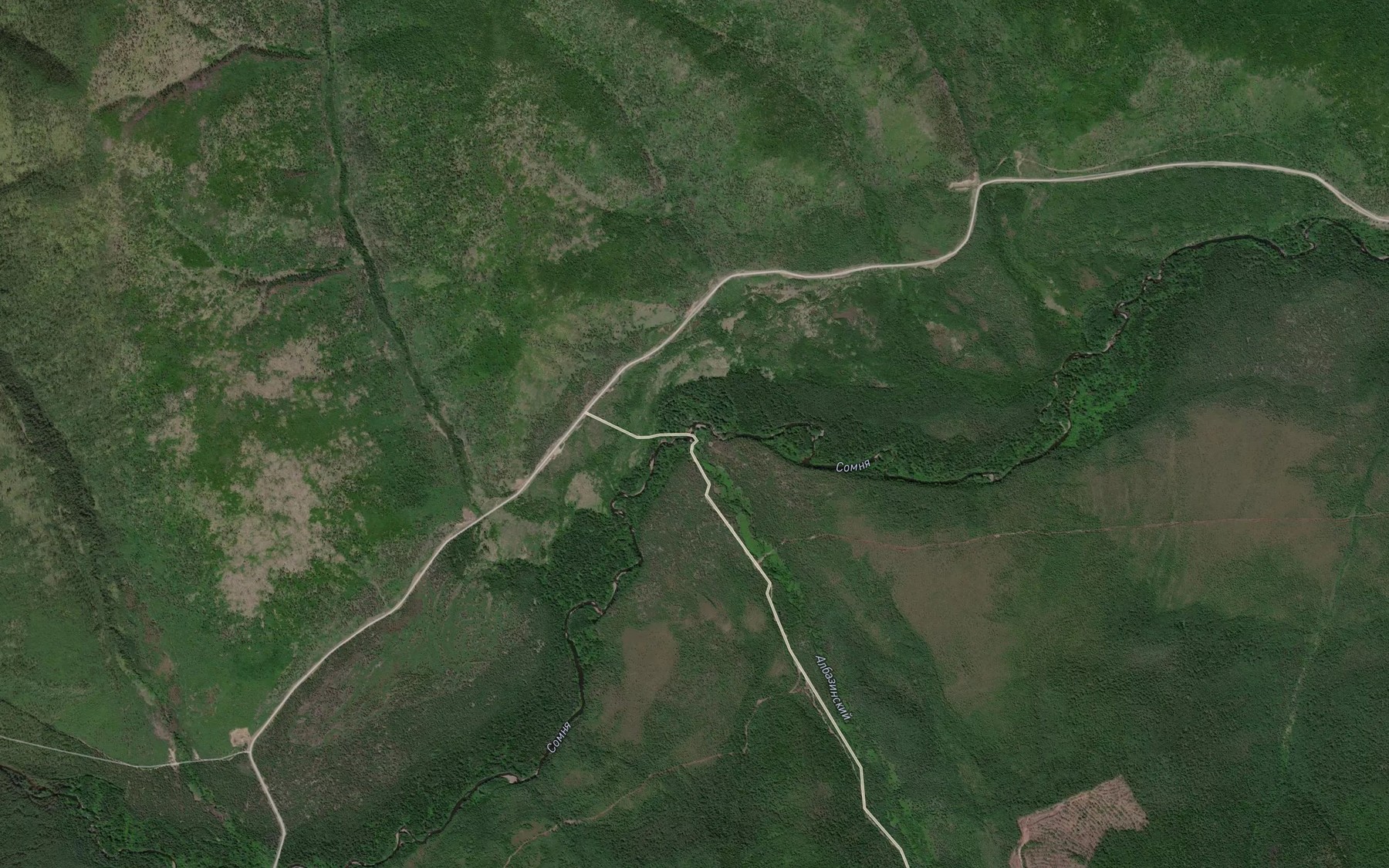 Satellite map of the Albazinskiy