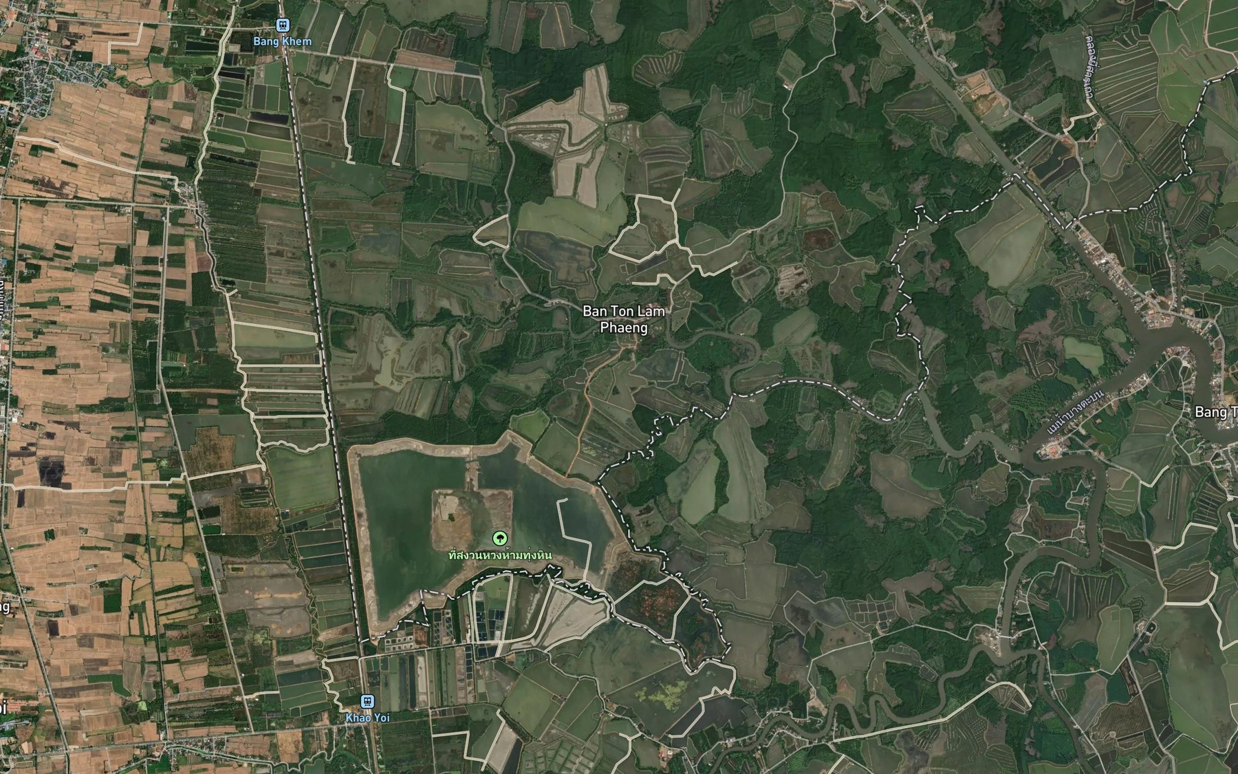 Satellite map of the Khlong Nong Haeo