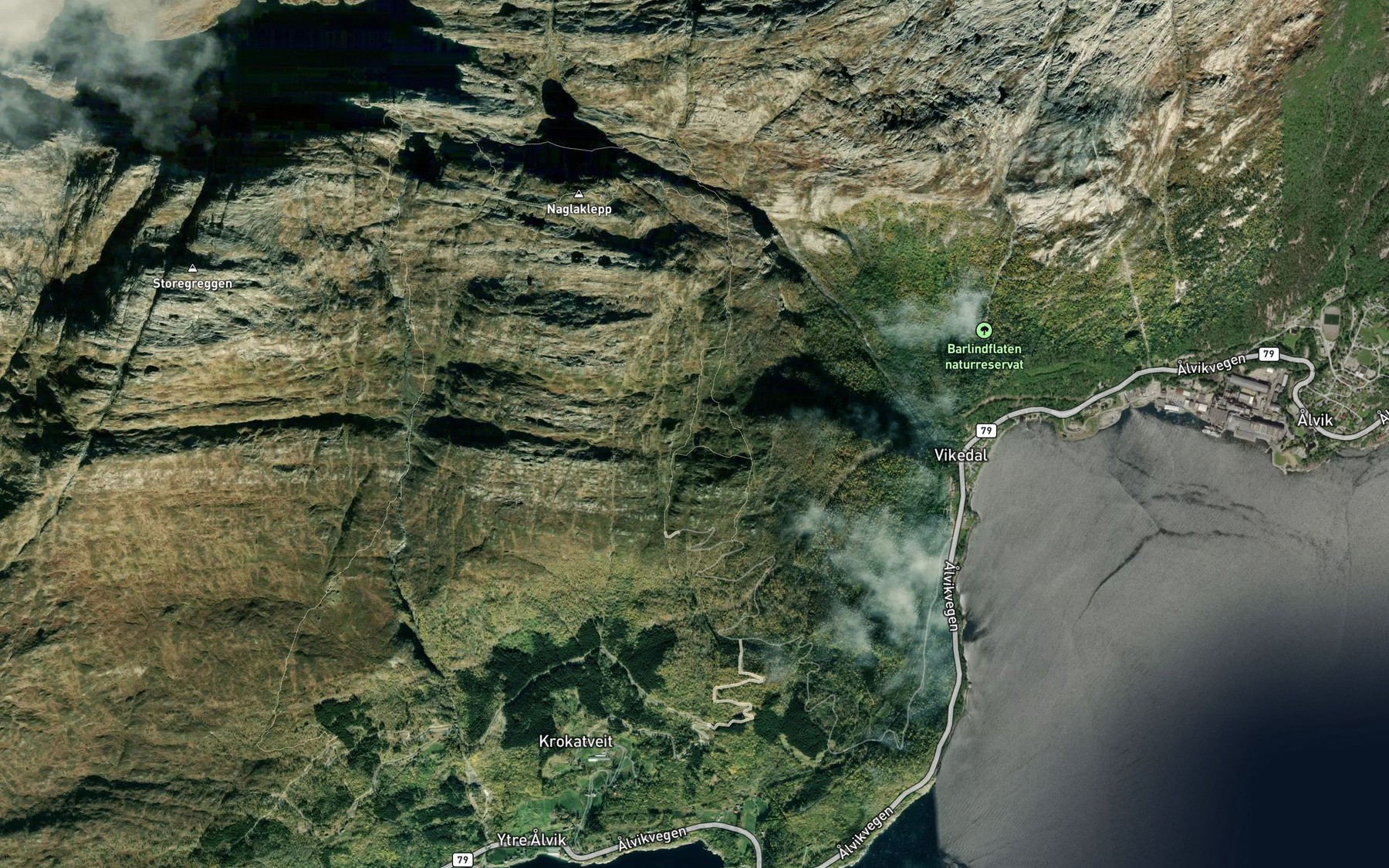 Satellite map of the Gasatjorn