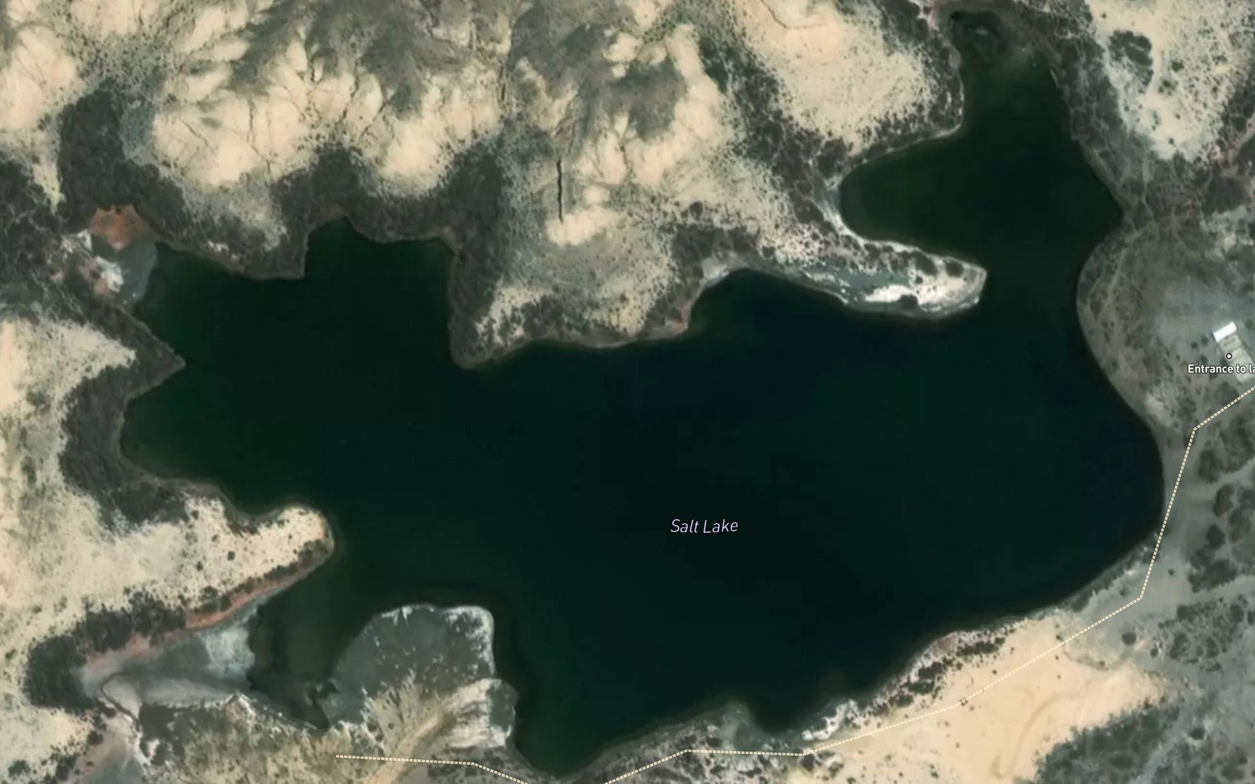 Satellite map of the Ozero Karakel'