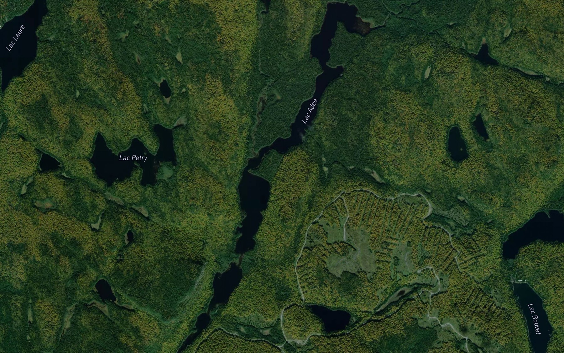 Satellite map of the Lac Adee