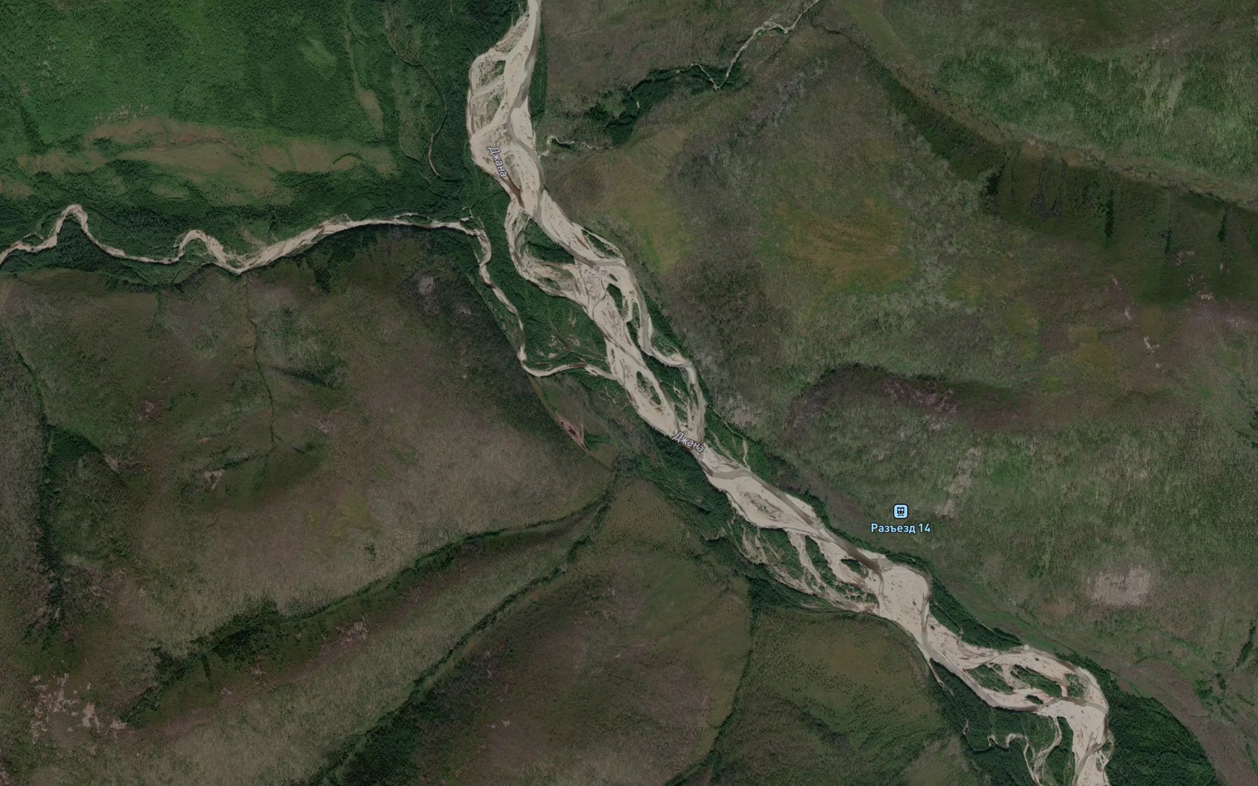 Satellite map of the Ul'chunyy