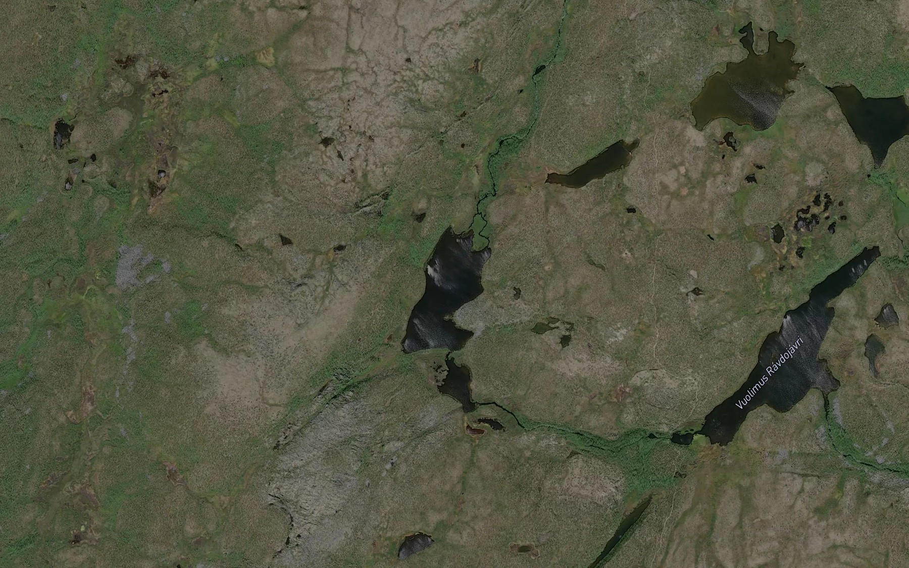 Satellite map of the Ravdujavri,gaskamus