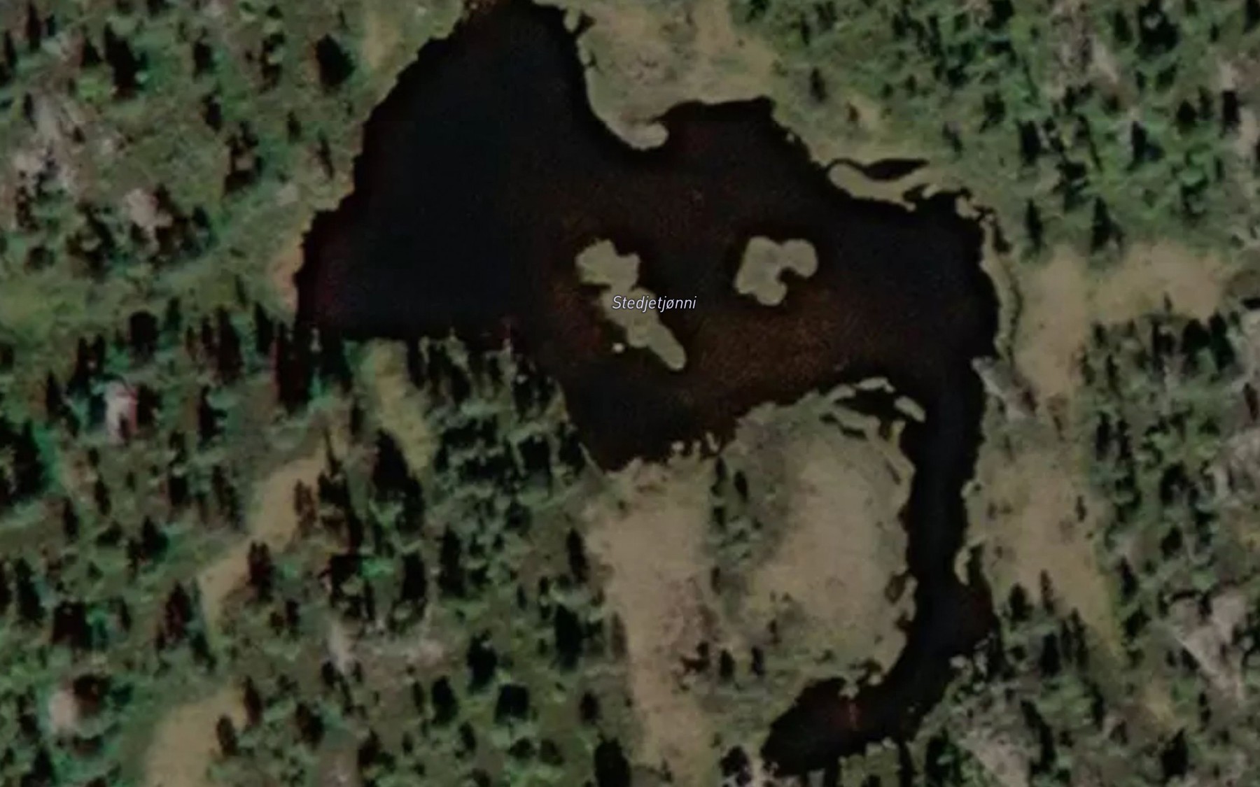 Satellite map of the Stedjetjorni