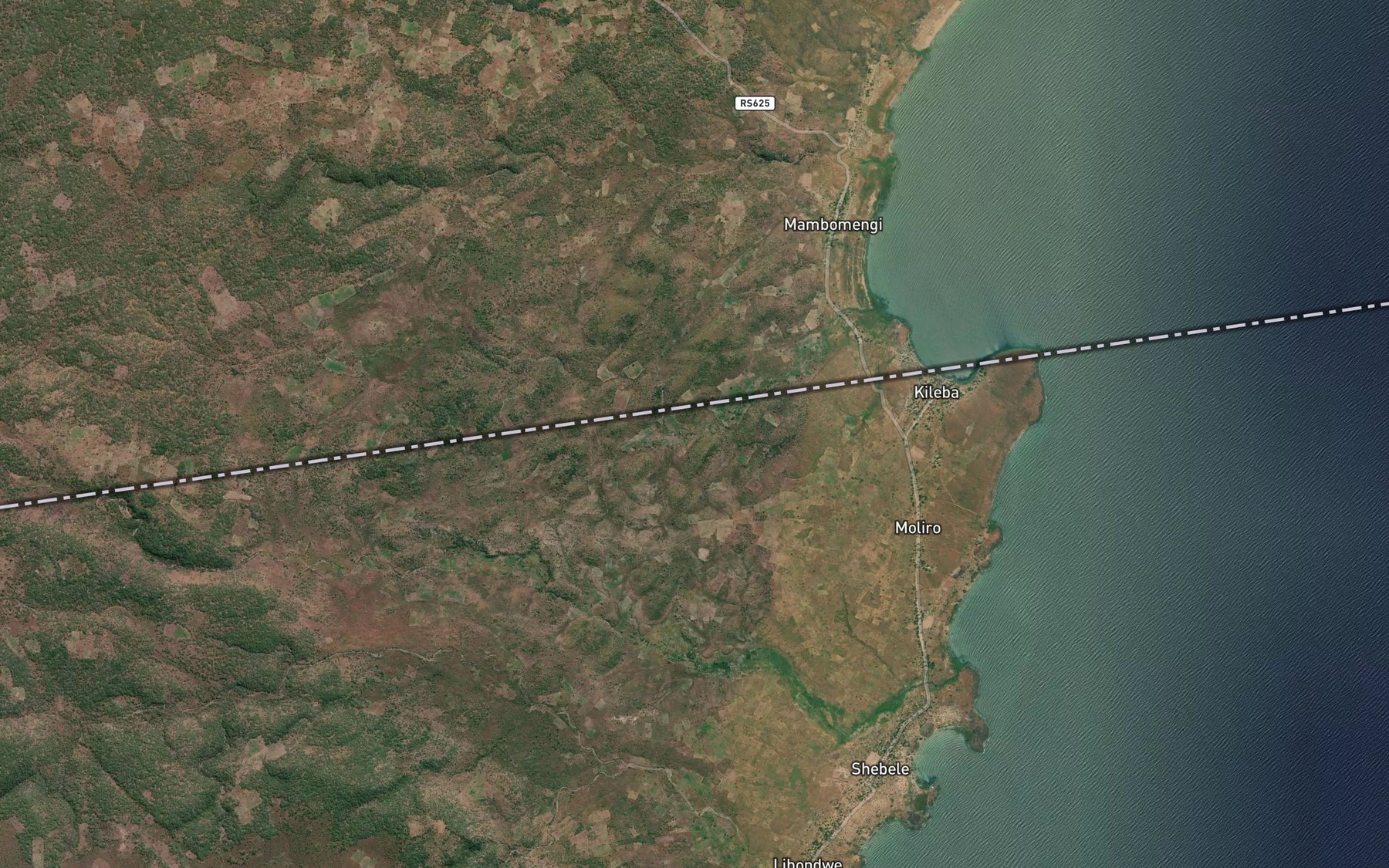 Satellite map of the Lupatamba