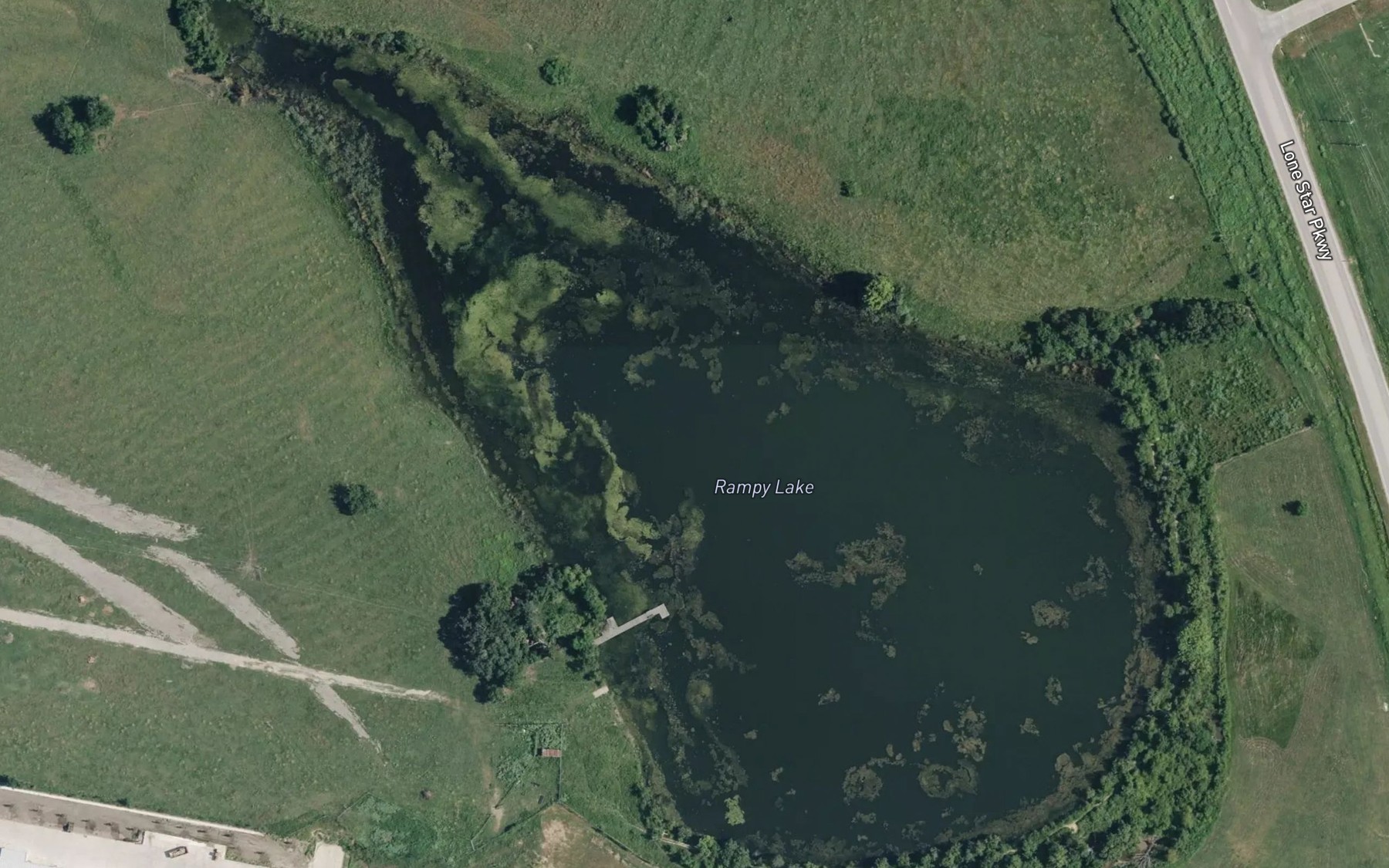 Satellite map of the Rampy Lake