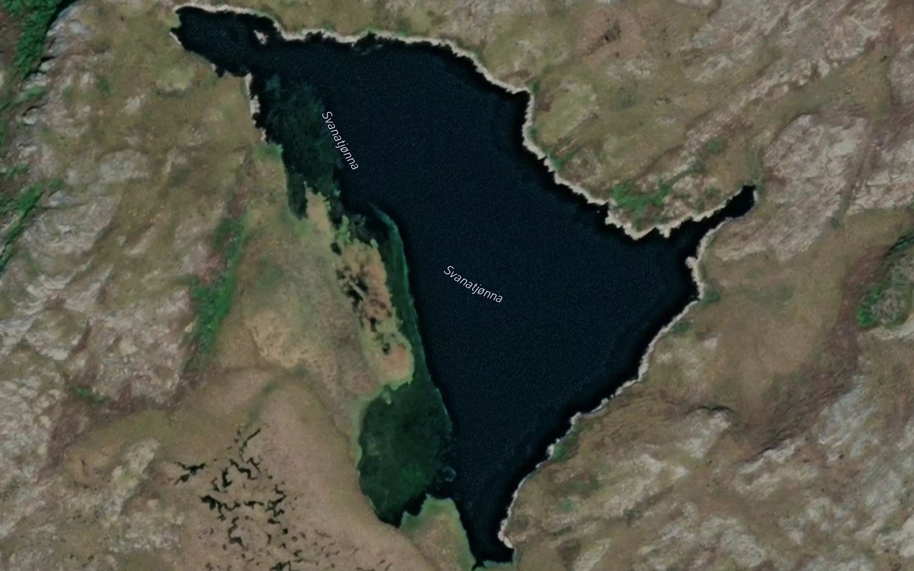 Satellite map of the Svantjorna