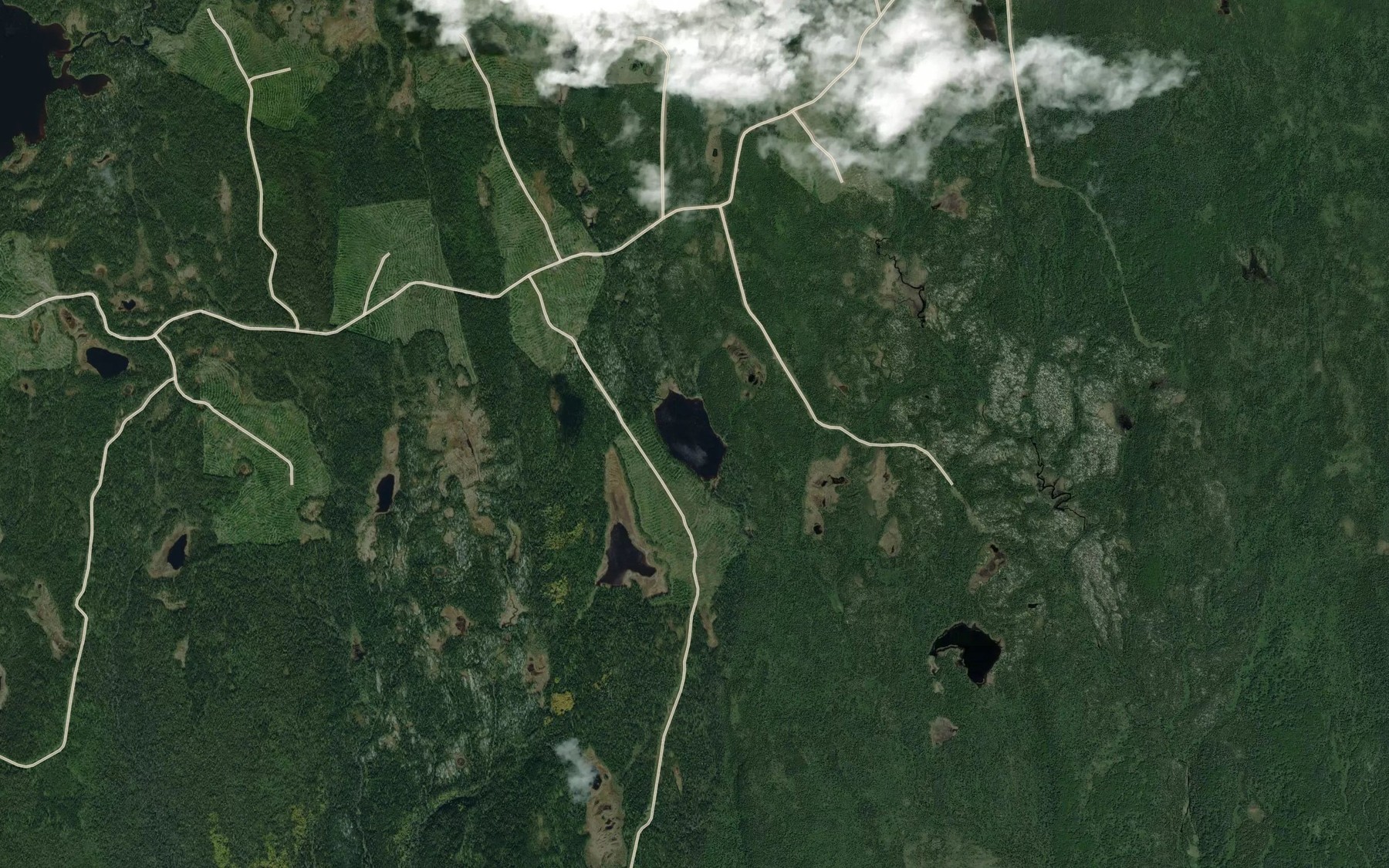 Satellite map of the Lac Souple