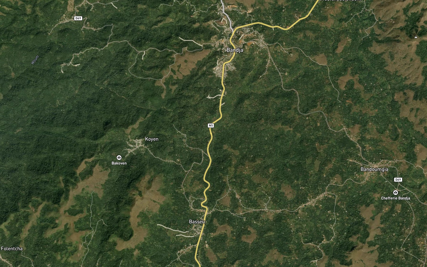Satellite map of the Bahilanda