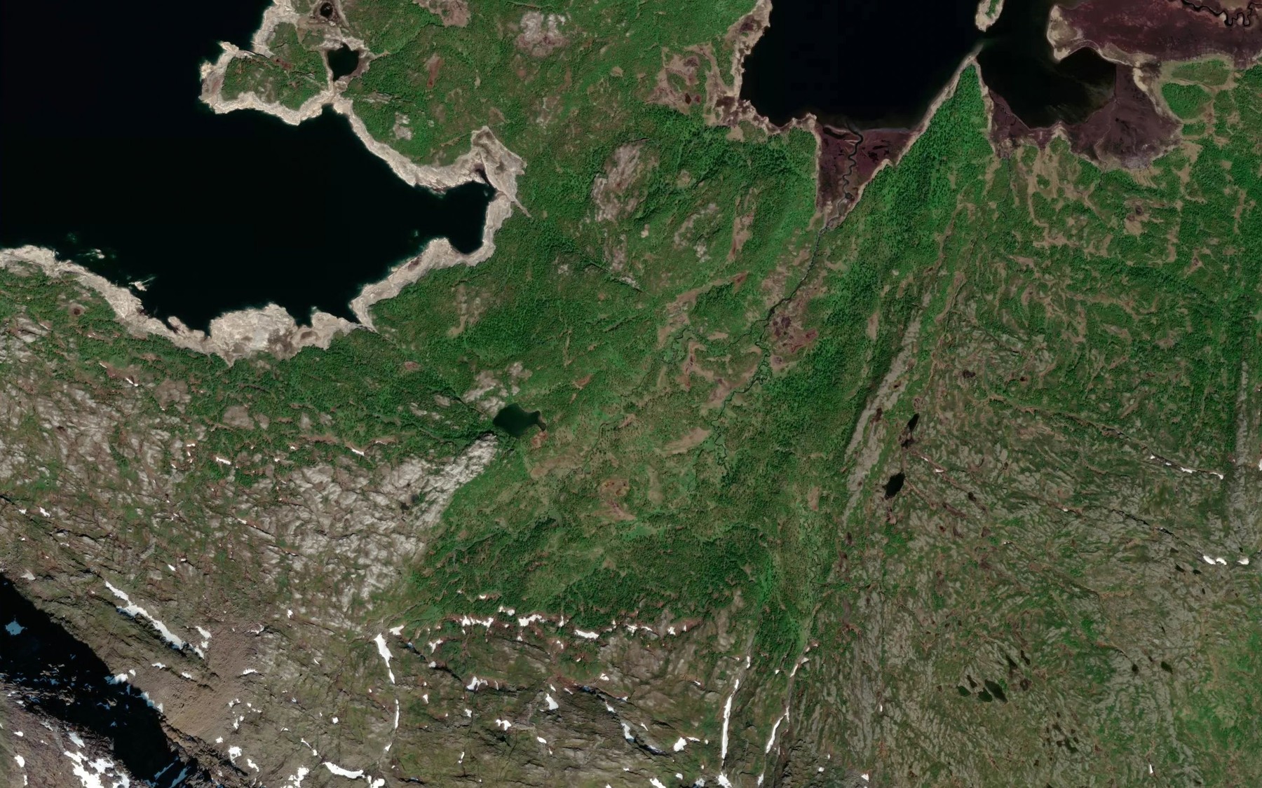 Satellite map of the Djupdalsbekken