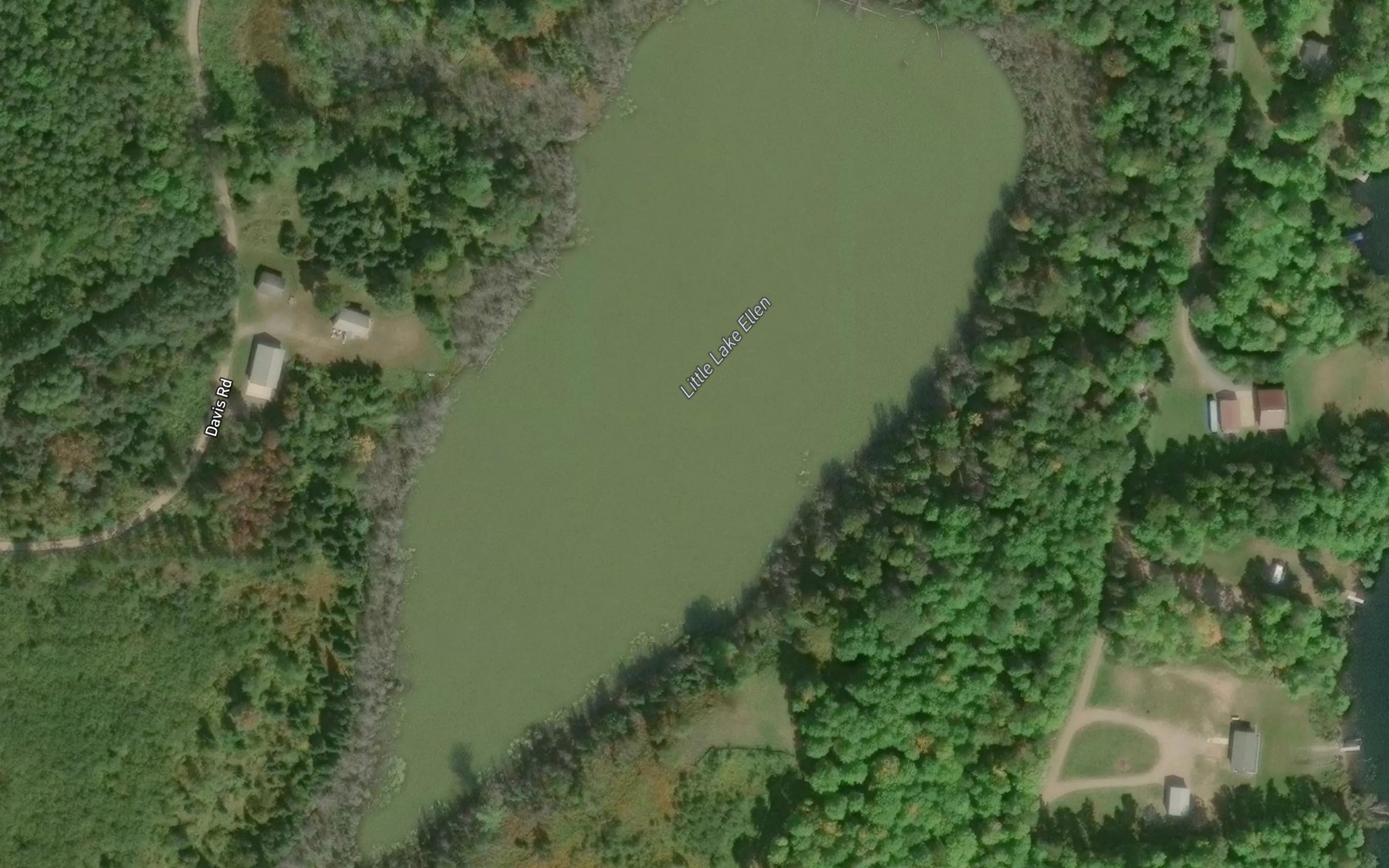Satellite map of the Little Lake Ellen