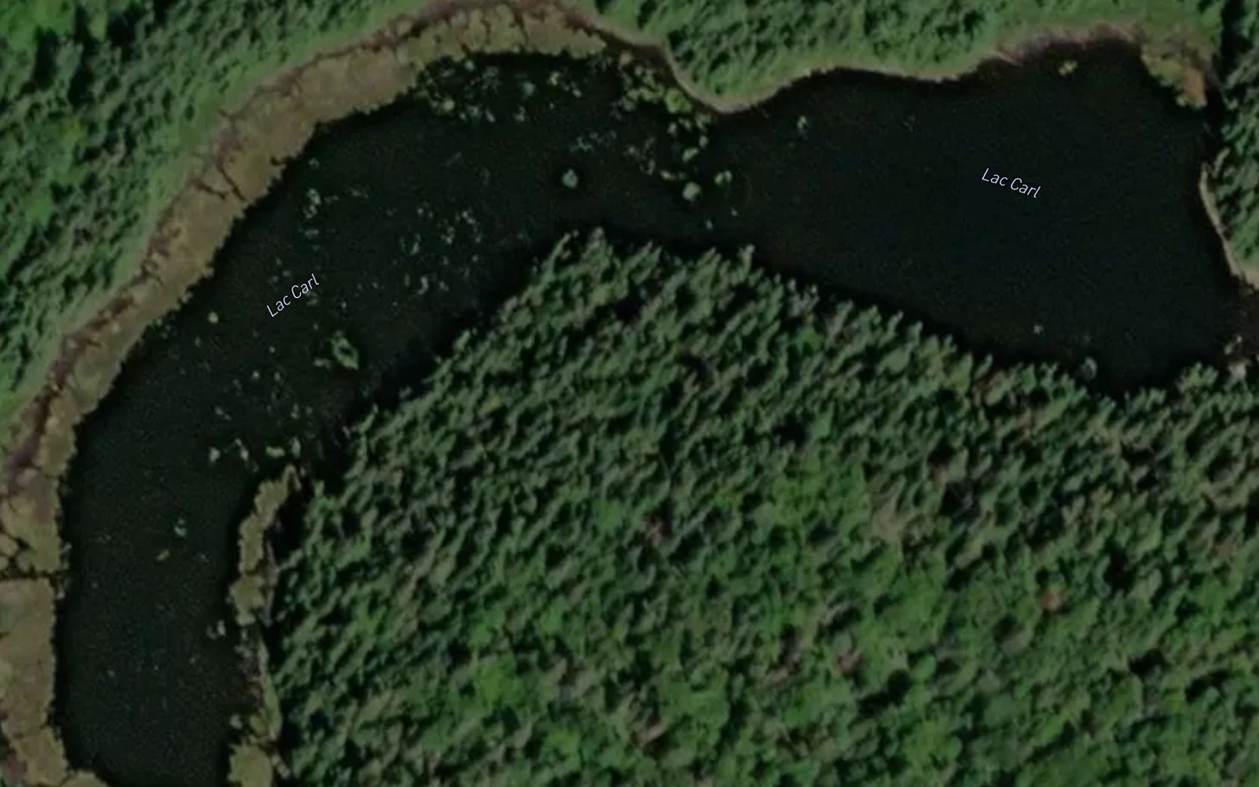 Satellite map of the Lac Carl