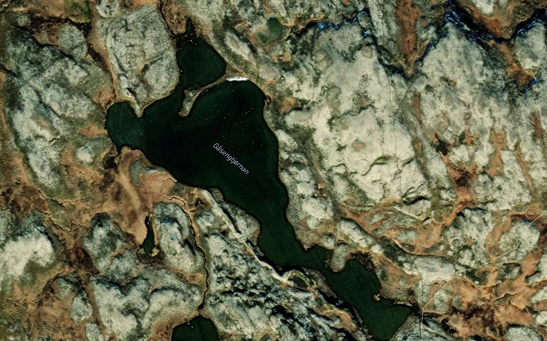 Satellite map of the Gasengtjornane
