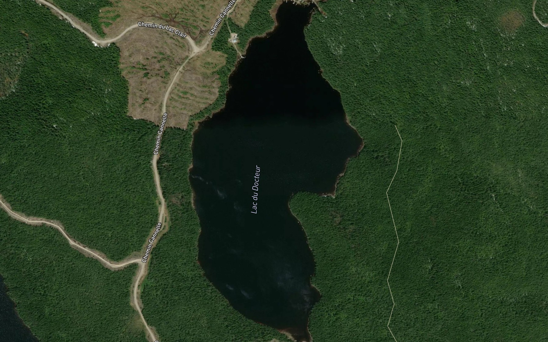 Satellite map of the Lac du Docteur