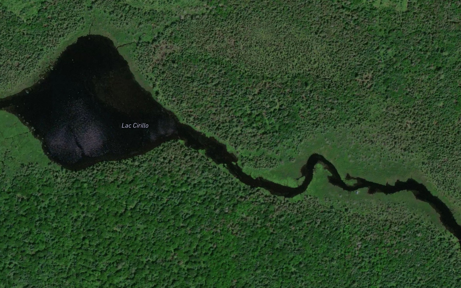 Satellite map of the Lac Cirillo