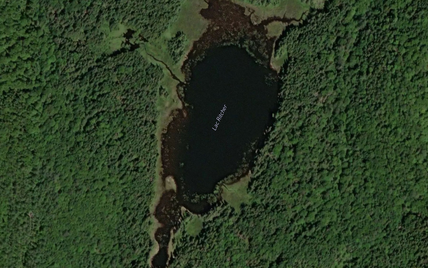 Satellite map of the Lac Ritcher