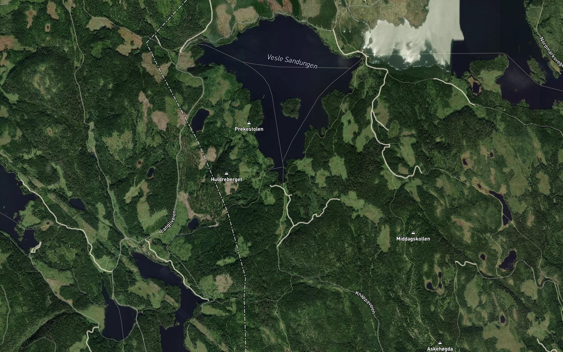 Satellite map of the Bystoa