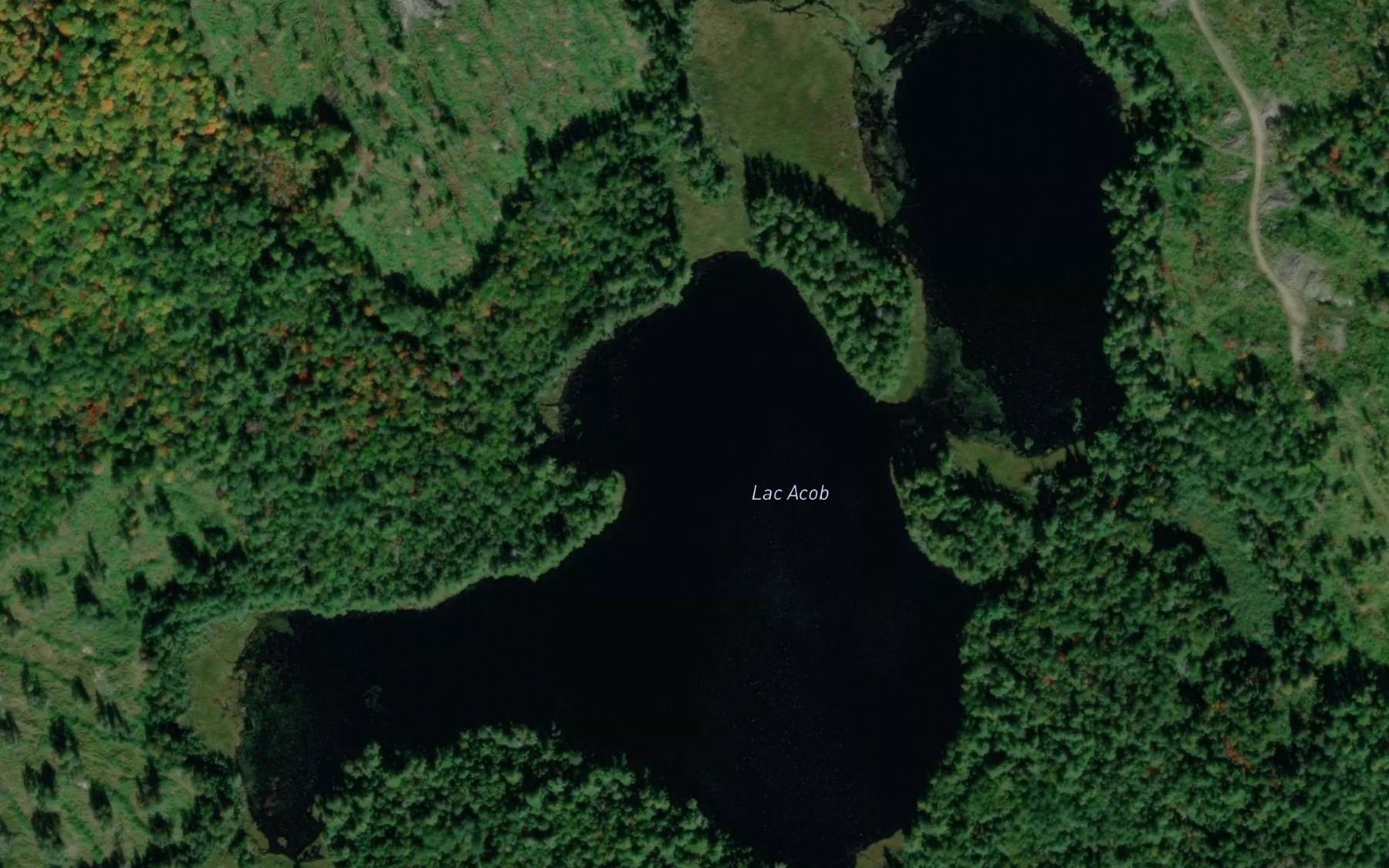 Satellite map of the Lac Acob