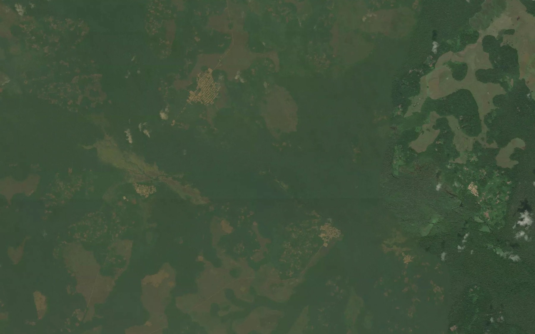 Satellite map of the Mokawa