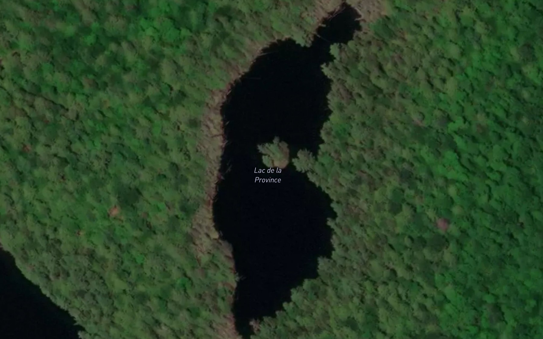 Satellite map of the Lac de la Province