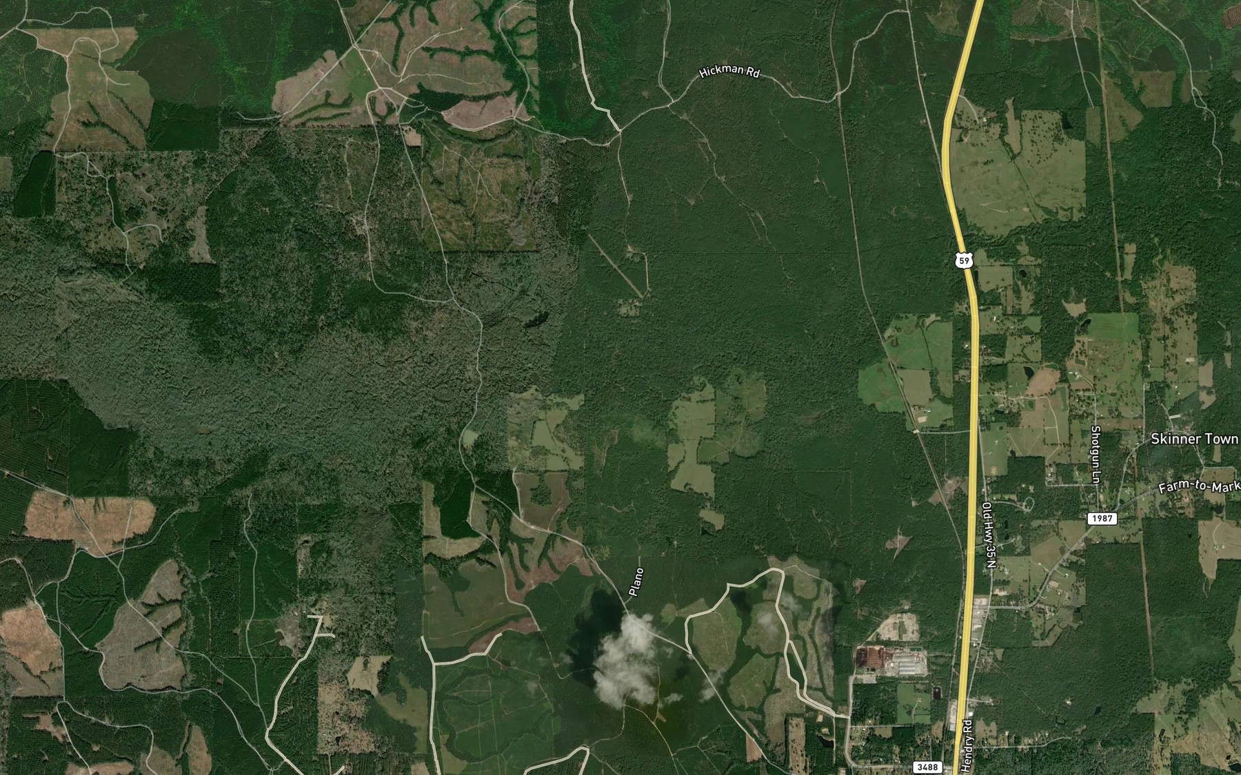 Satellite map of the Upper Sulphur Creek