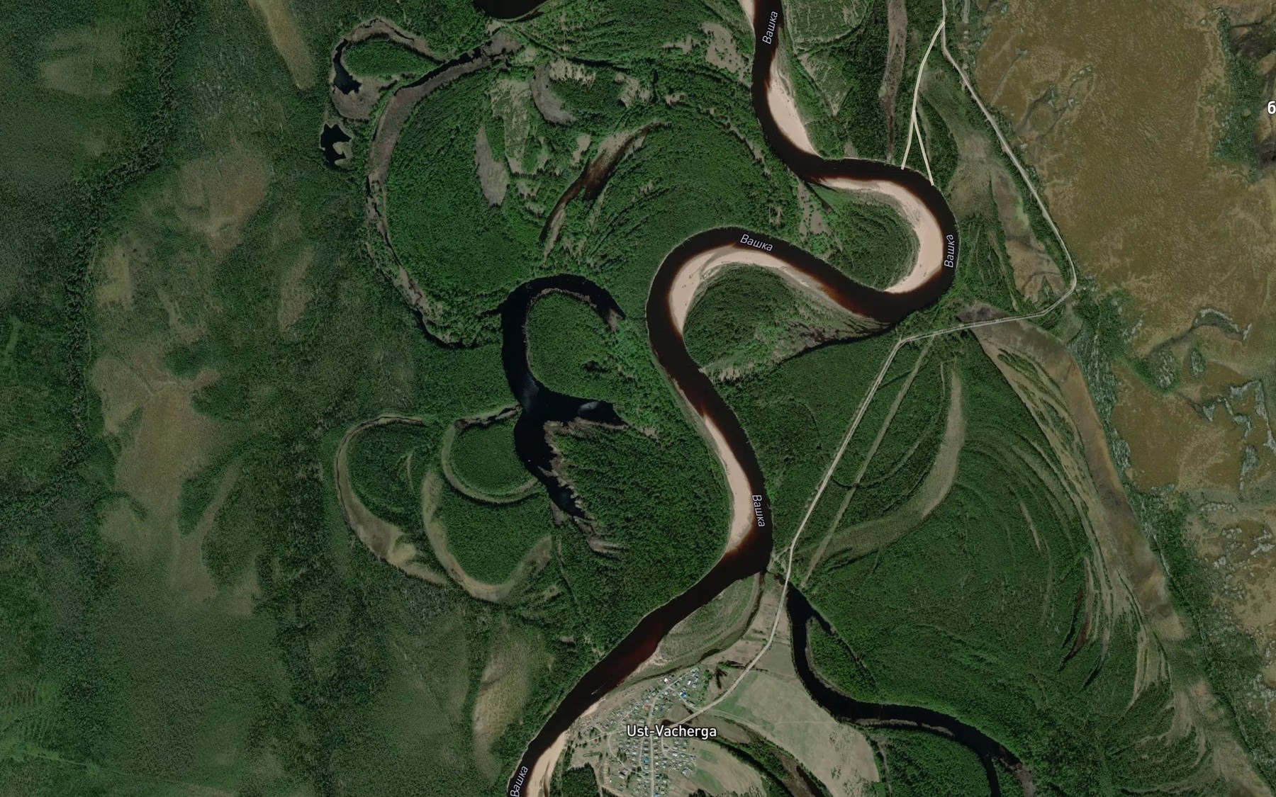 Satellite map of the Ozero Vyl'ty