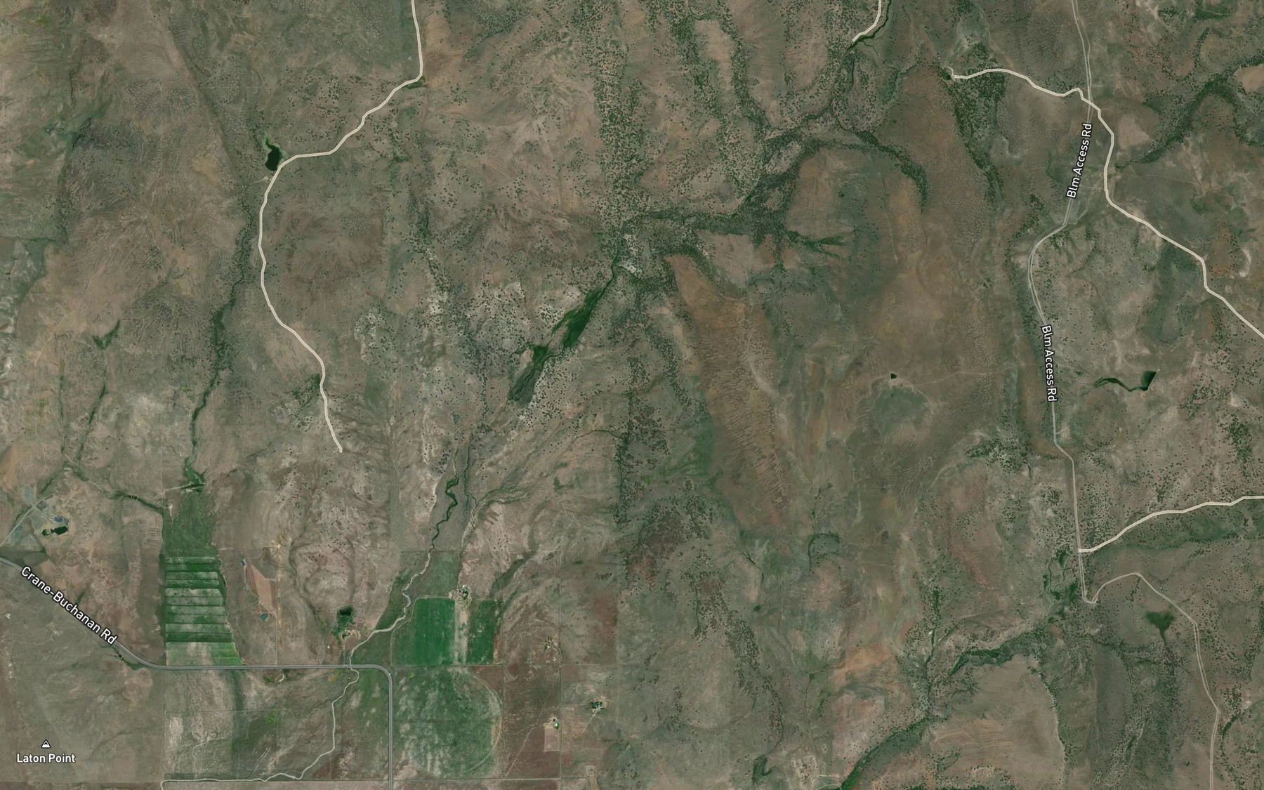 Satellite map of the Hornbeck Spring