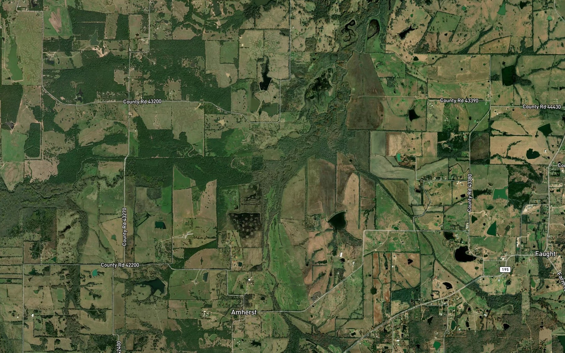 Satellite map of the Sixmile Creek