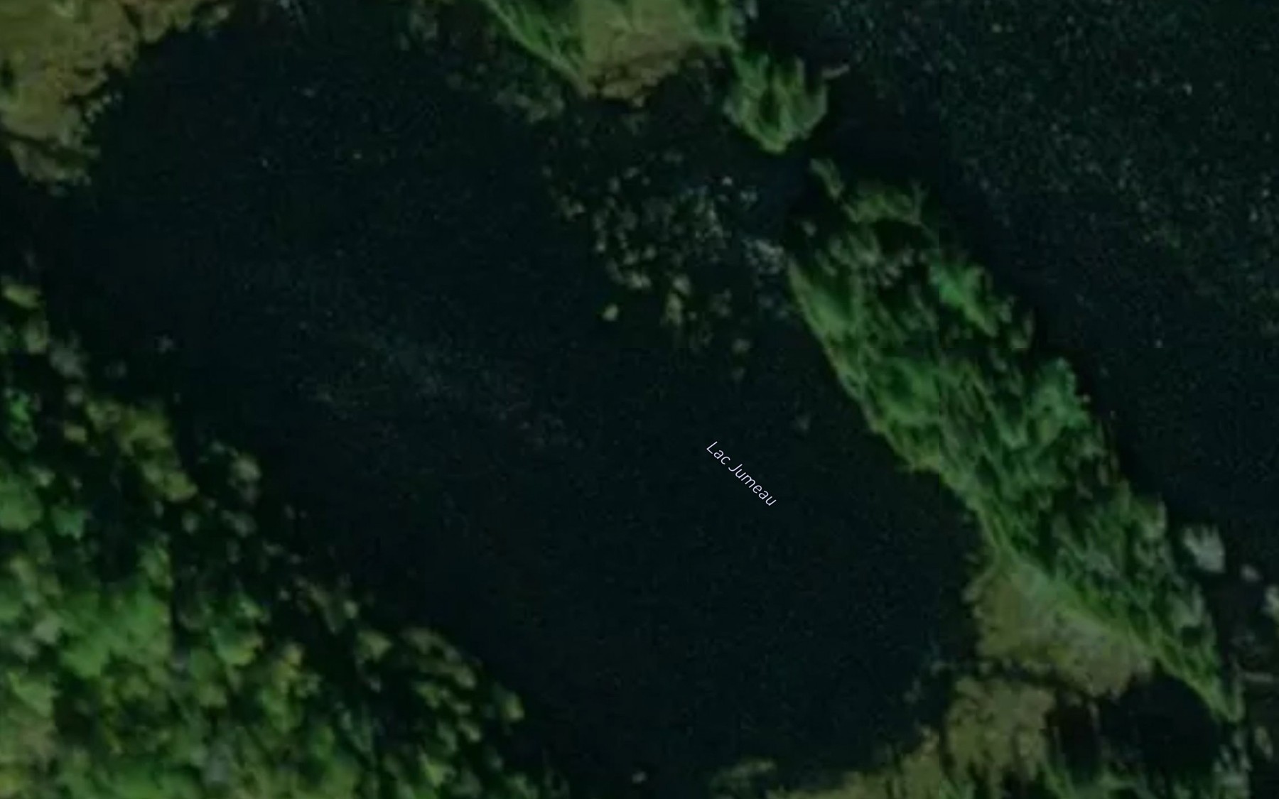 Satellite map of the Lac Jumeau